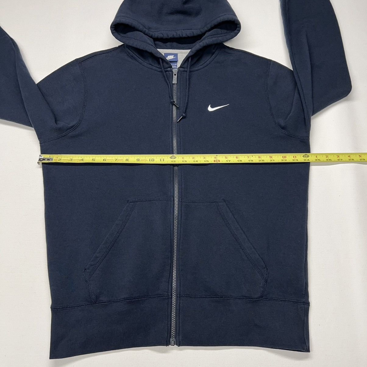 Nike Nike Hoodie Sweatshirt Blue Full Zip Athletic Logo Navy Y2K Size US L / EU 52-54 / 3 - 15 Thumbnail