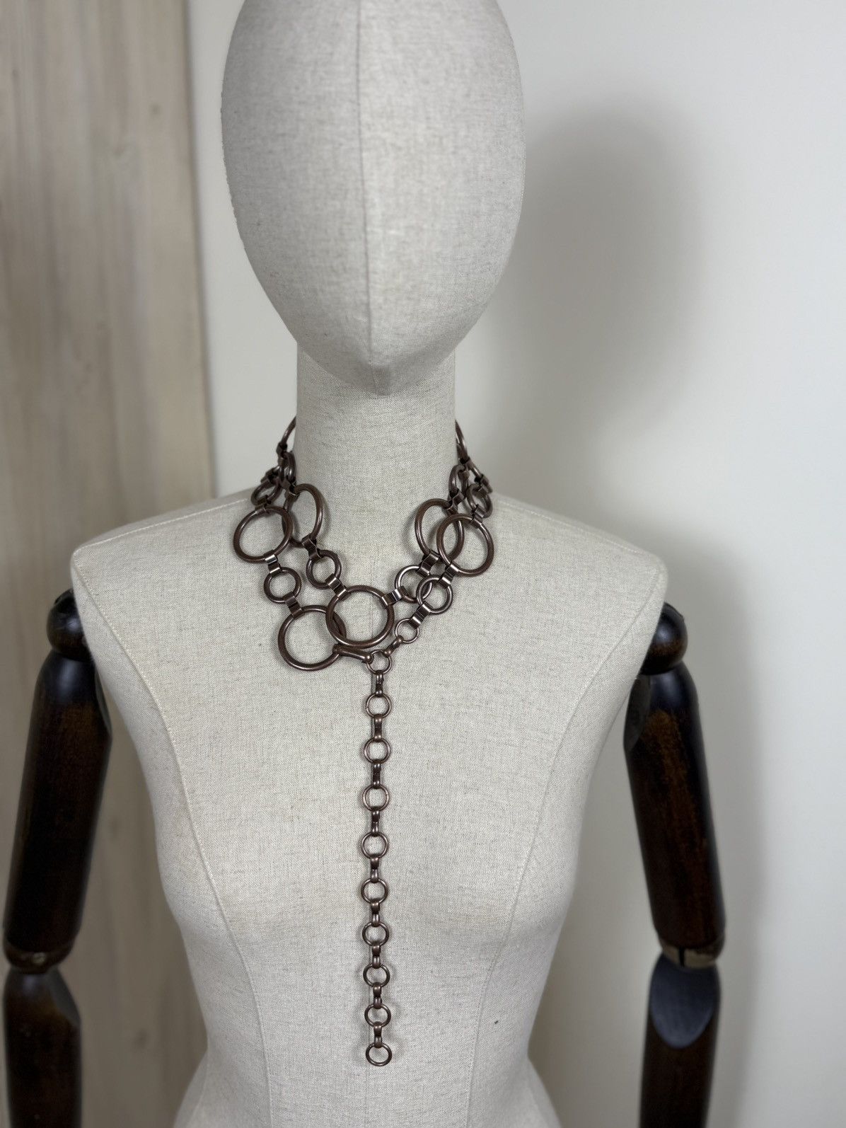 Other Vintage Bronze Chain Necklace Belt Convertible Statement Size ONE SIZE - 7 Thumbnail