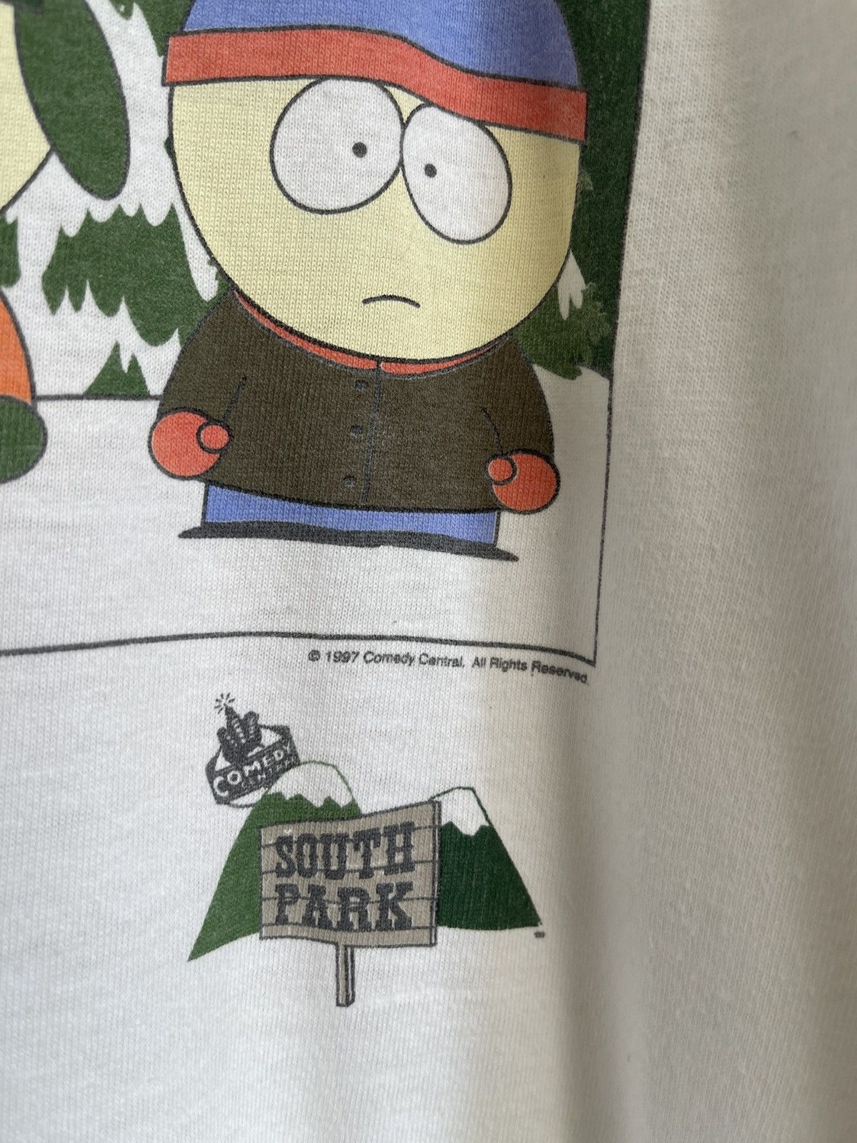 Vintage 1997 Vintage South Park Bus Stop Promotional Tee Size US XL / EU 56 / 4 - 4 Thumbnail