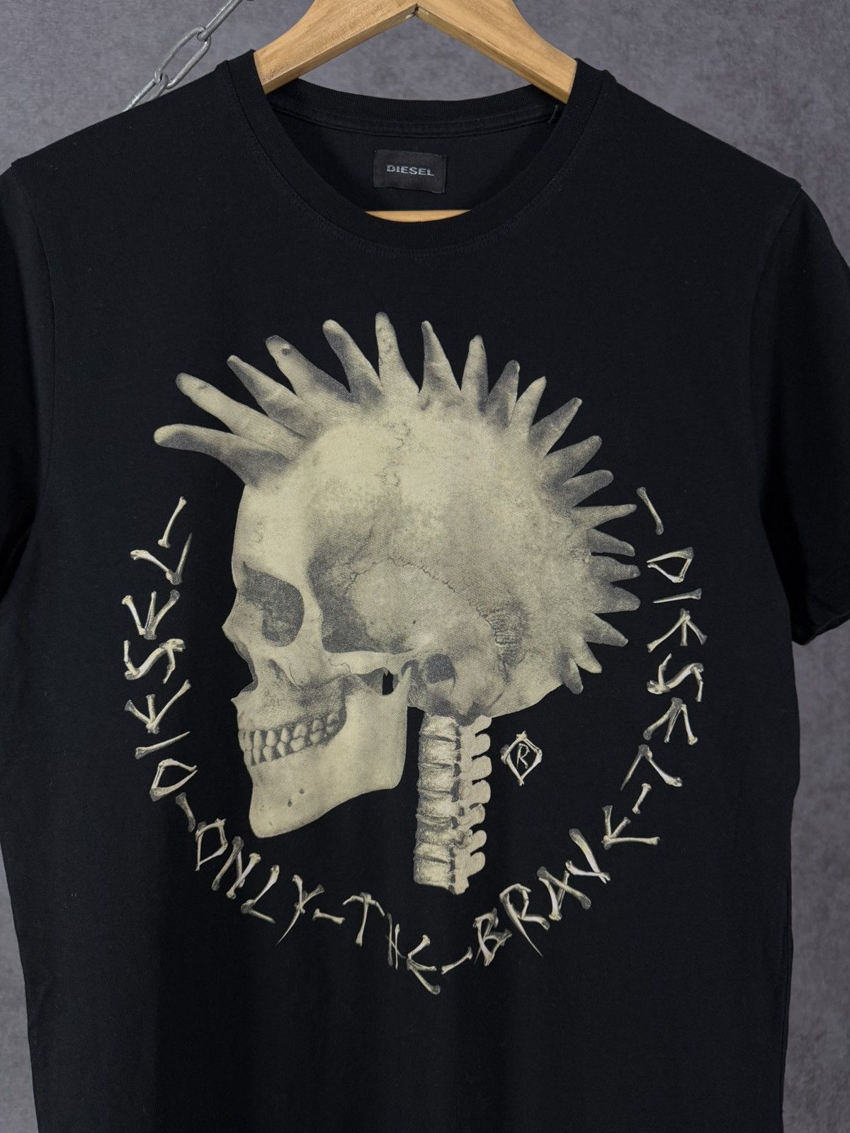 Diesel Diesel designer skull big center logo tee Size US M / EU 48-50 / 2 - 3 Thumbnail