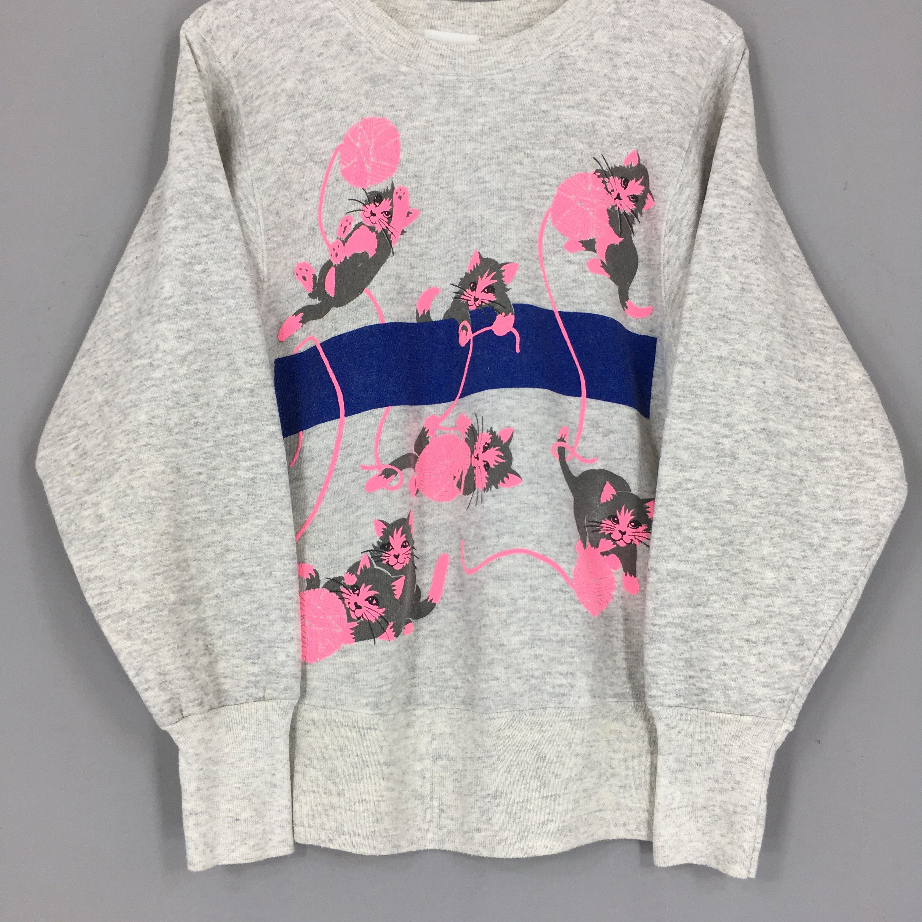 Vintage Vintage Kitten Cat Pets Reverse Weave Sweater Medium Size US M / EU 48-50 / 2 - 3 Thumbnail