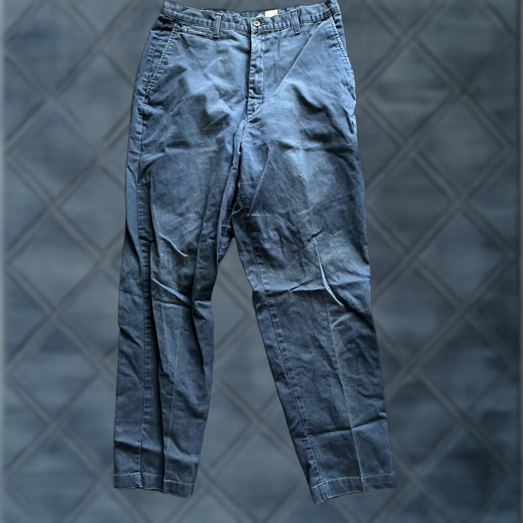 Dockers DOCKERS Pants Chinos Flat Front Navy Blue 30x30 Regular Men Size US 30 / EU 46 - 1 Thumbnail