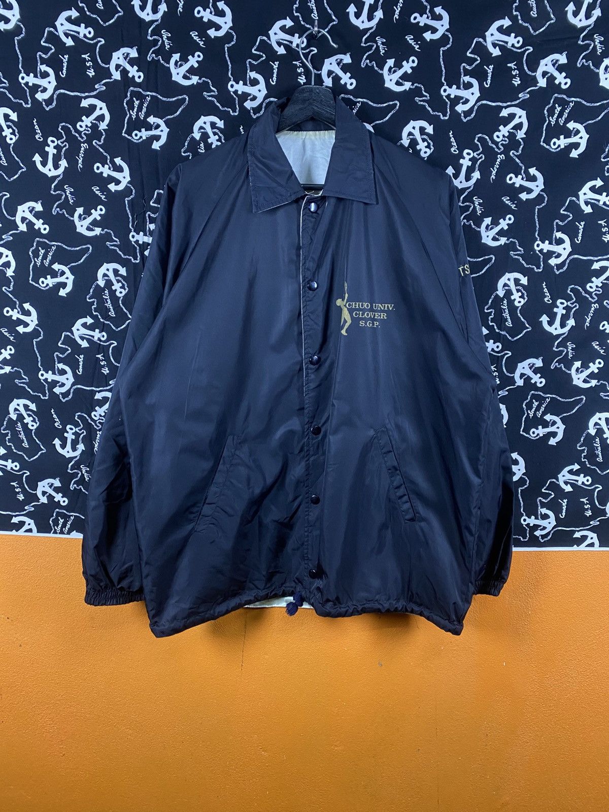 Vintage Vintage Chuo University Clover Tennis Team Coach Jacket Size US M / EU 48-50 / 2 - 5 Thumbnail