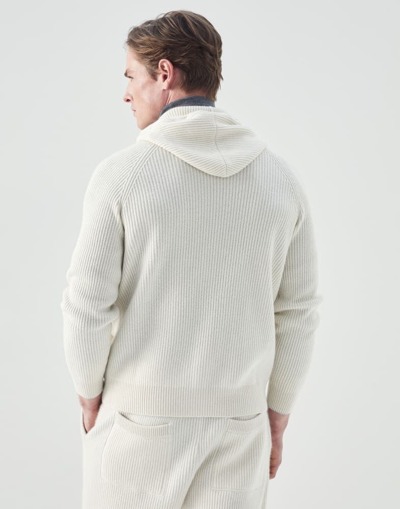 Brunello Cucinelli o1w1db10924 Cashmere Cardigan in Natural Size US M / EU 48-50 / 2 - 2 Thumbnail