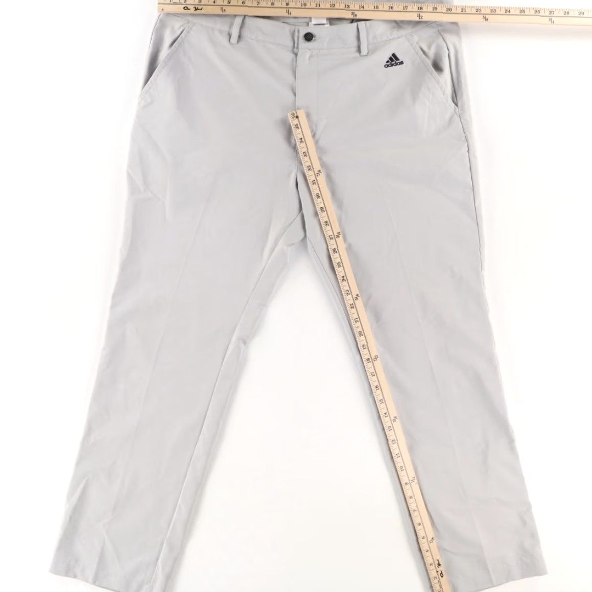 Adidas Adidas Golf Pants Gray Men 40/32 Polyester Microfiber Regular Fit Chino Casual Men's Pants 40 Gray Golf Size US 40 / EU 56 - 3 Thumbnail