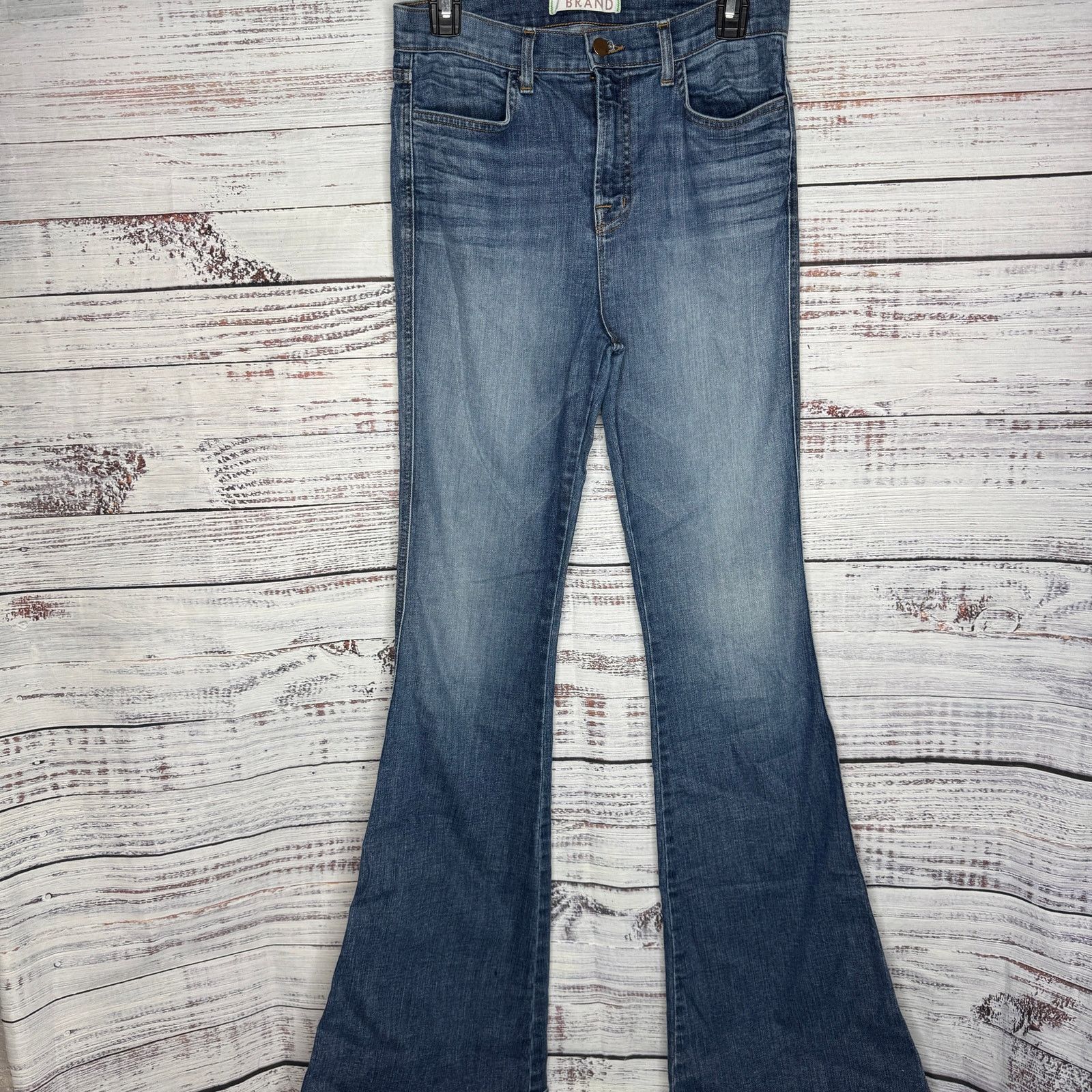 J Brand J Brand Women’s Flare Jeans Songbird Medium Wash Denim 29 Size 30" / US 8 / IT 44 - 1 Thumbnail