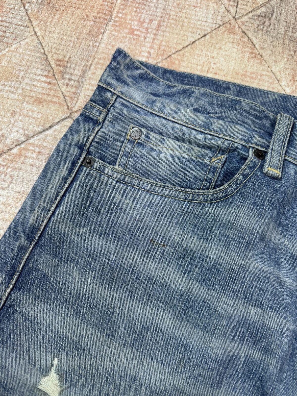 Denim & Supply Ralph Lauren × Ralph Lauren Polo Ralph Denim & Supply Slim Raw Blue Washed Denim 32/34 Size US 32 / EU 48 - 6 Thumbnail