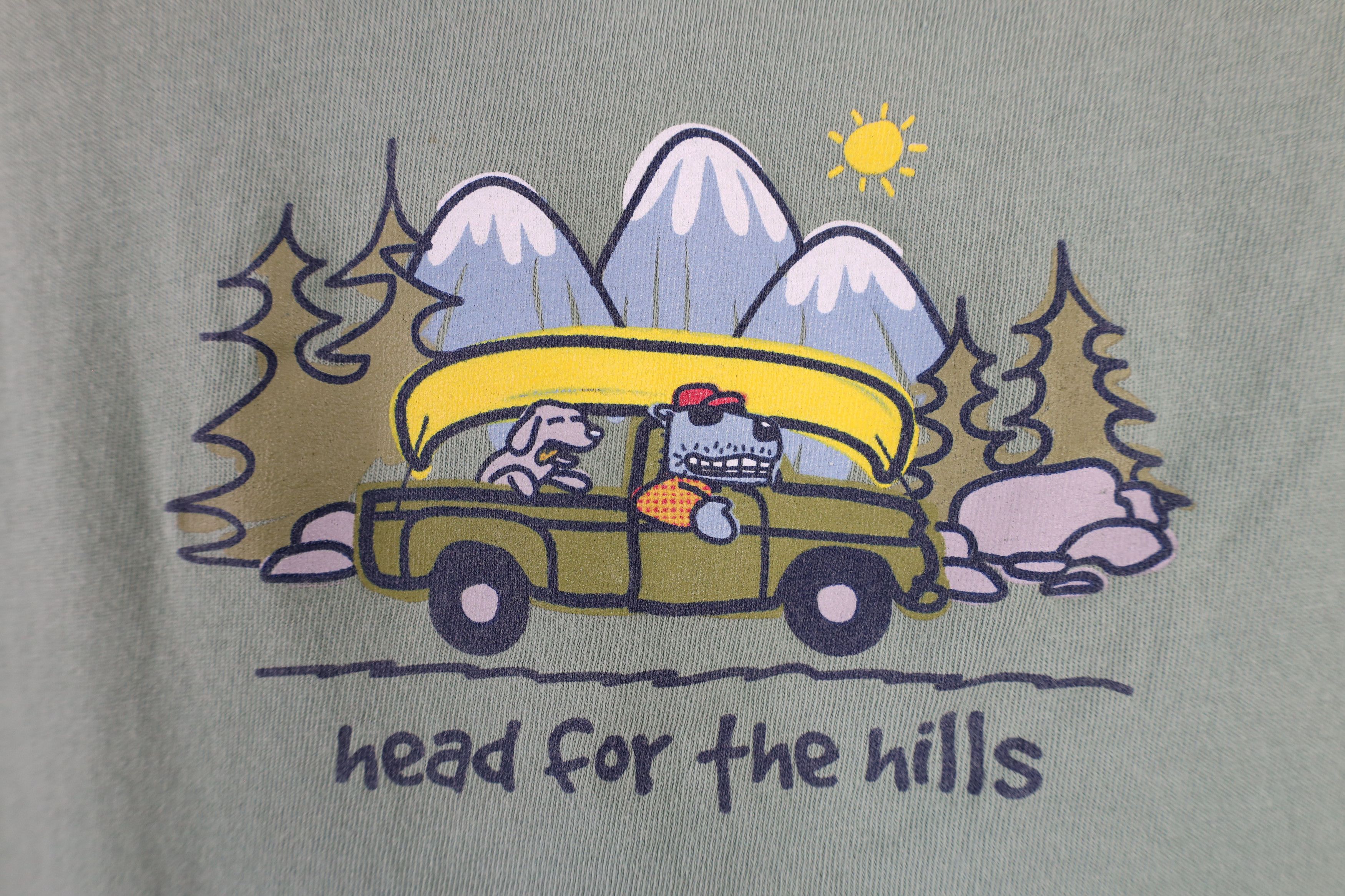 Vintage PositiviTees for the Hills Dog Mountains Long Sleeve T-Shirt Size US XXL / EU 58 / 5 - 4 Thumbnail