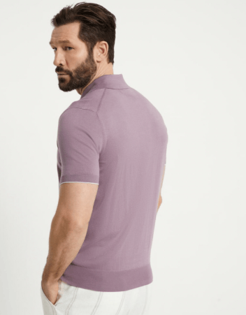 Brunello Cucinelli Polo Sweater in Dark Purple Size US S / EU 44-46 / 1 - 2 Thumbnail
