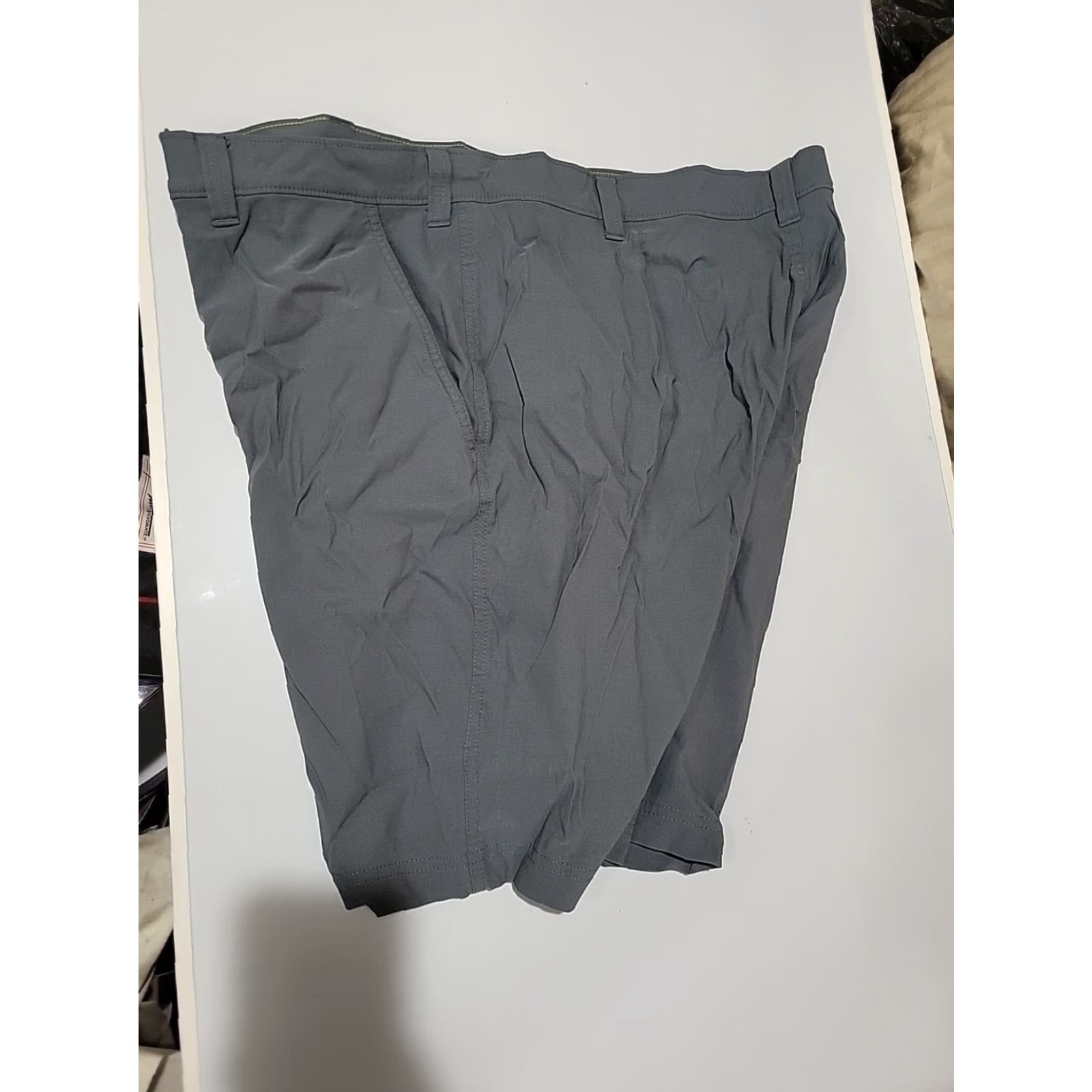 Eddie Bauer VINTAGE Eddie Bauer Outdoor Shorts 40 Gray Chino Stretch Security Pocket 9in Regular Mens Size US 40 / EU 56 - 7 Thumbnail