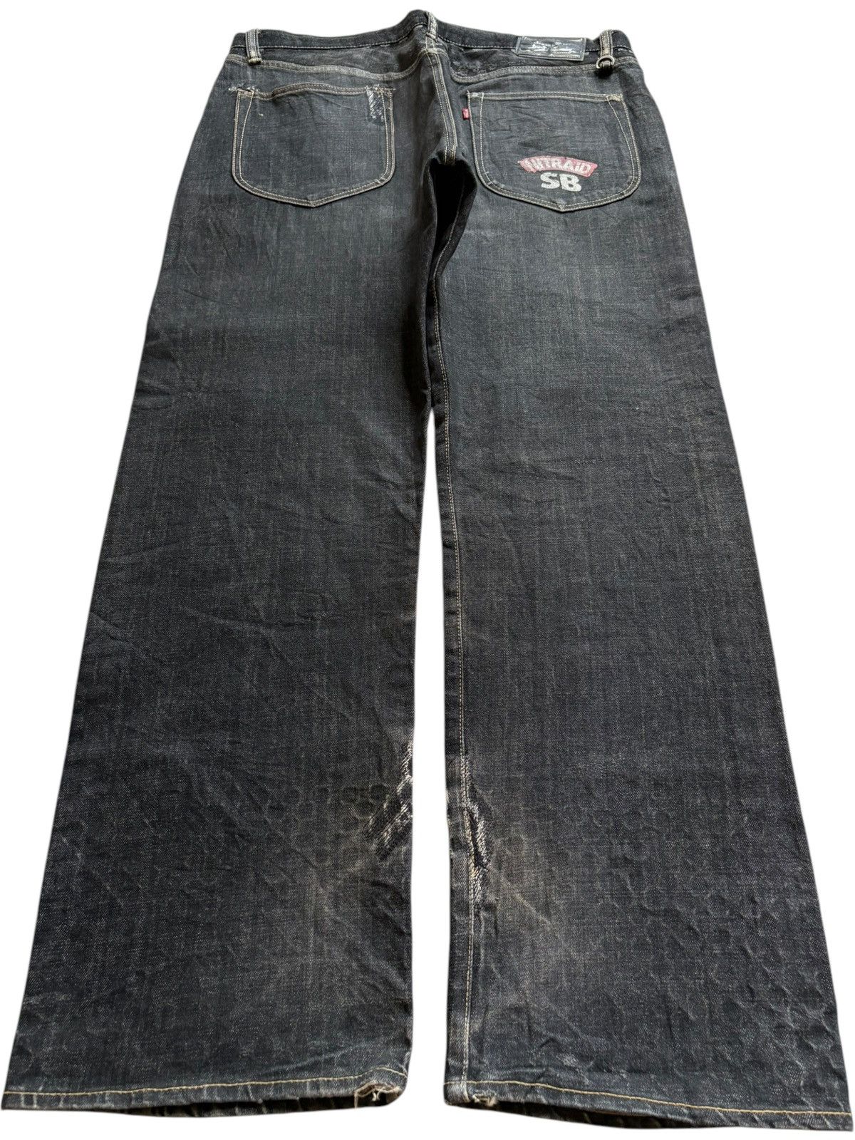 Japanese Brand Vintage Japanese Brand Button Fly Loose Baggy Jeans Size US 38 / EU 54 - 2 Thumbnail