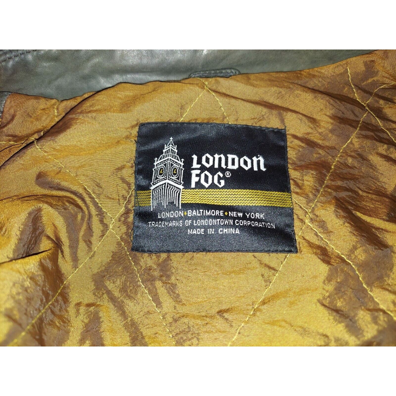 London Fog Vintage London Fog Leather Bomber Jacket M BrownFlap Pockets Size US L / EU 52-54 / 3 - 3 Thumbnail
