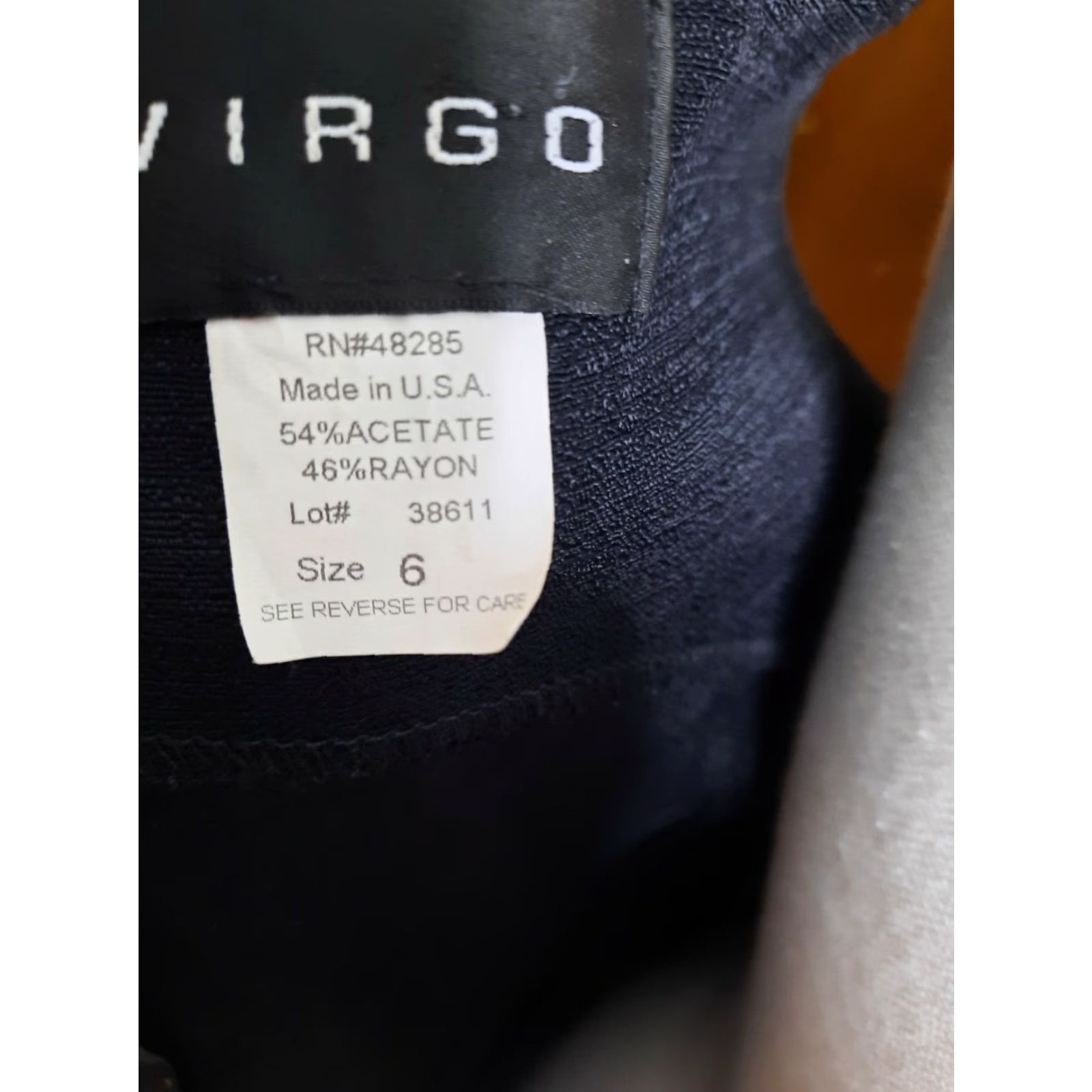 Vintage VIRGO Vintage Little Black Sleeveless Dress Pencil Dress Size 6 Rayon USA Square Neck Womens Sleeveless 90s Casual Knee Length Size M / US 6-8 / IT 42-44 - 2 Thumbnail