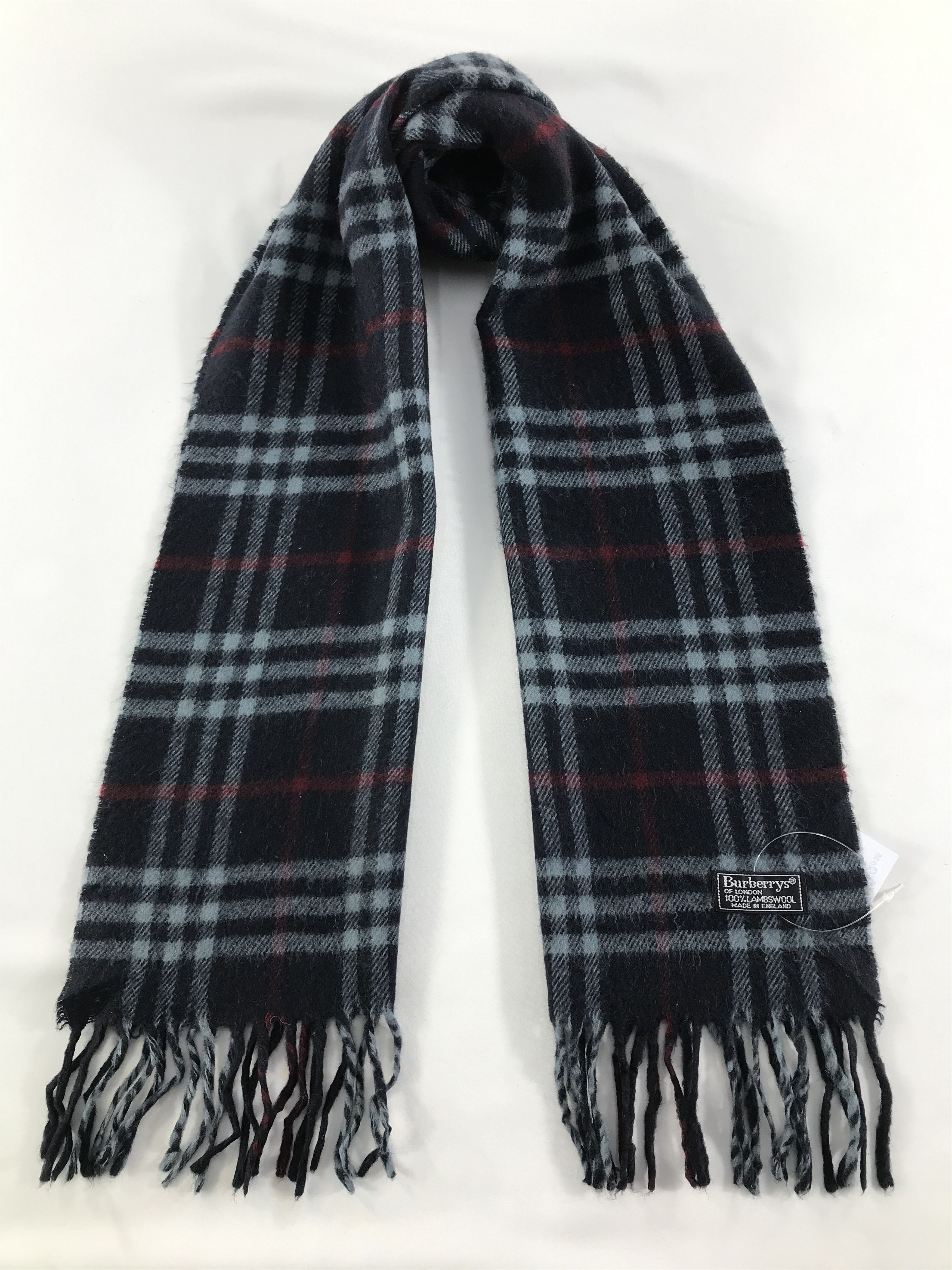 Burberry × Vintage Burberry Scarf / Muffler / Neckwear - WW2655 Size ONE SIZE - 1 Thumbnail