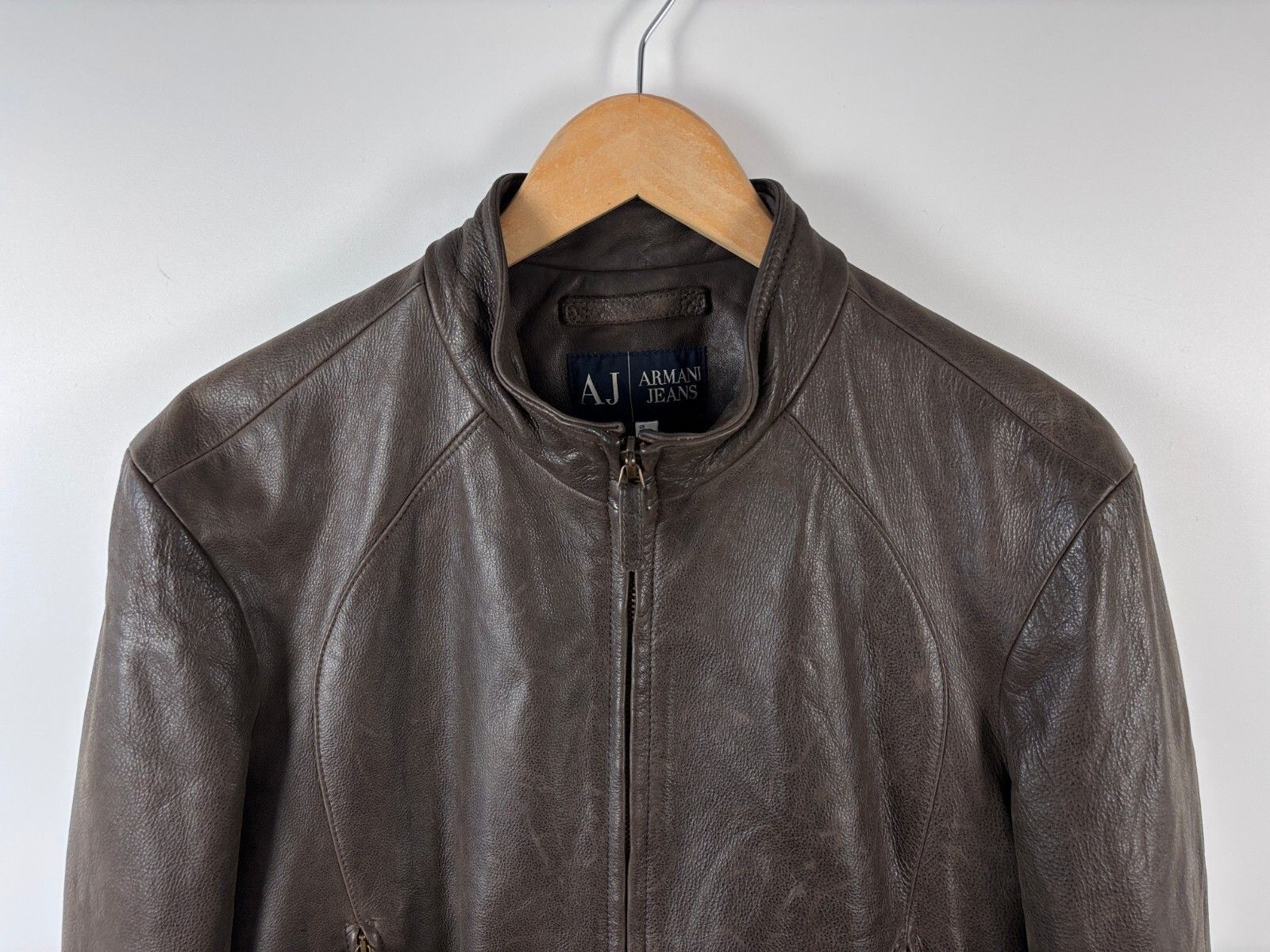 Armani Armani Jeans Motorcycle Leather Jacket Mens IT 50 / US 34 Size US S / EU 44-46 / 1 - 2 Thumbnail