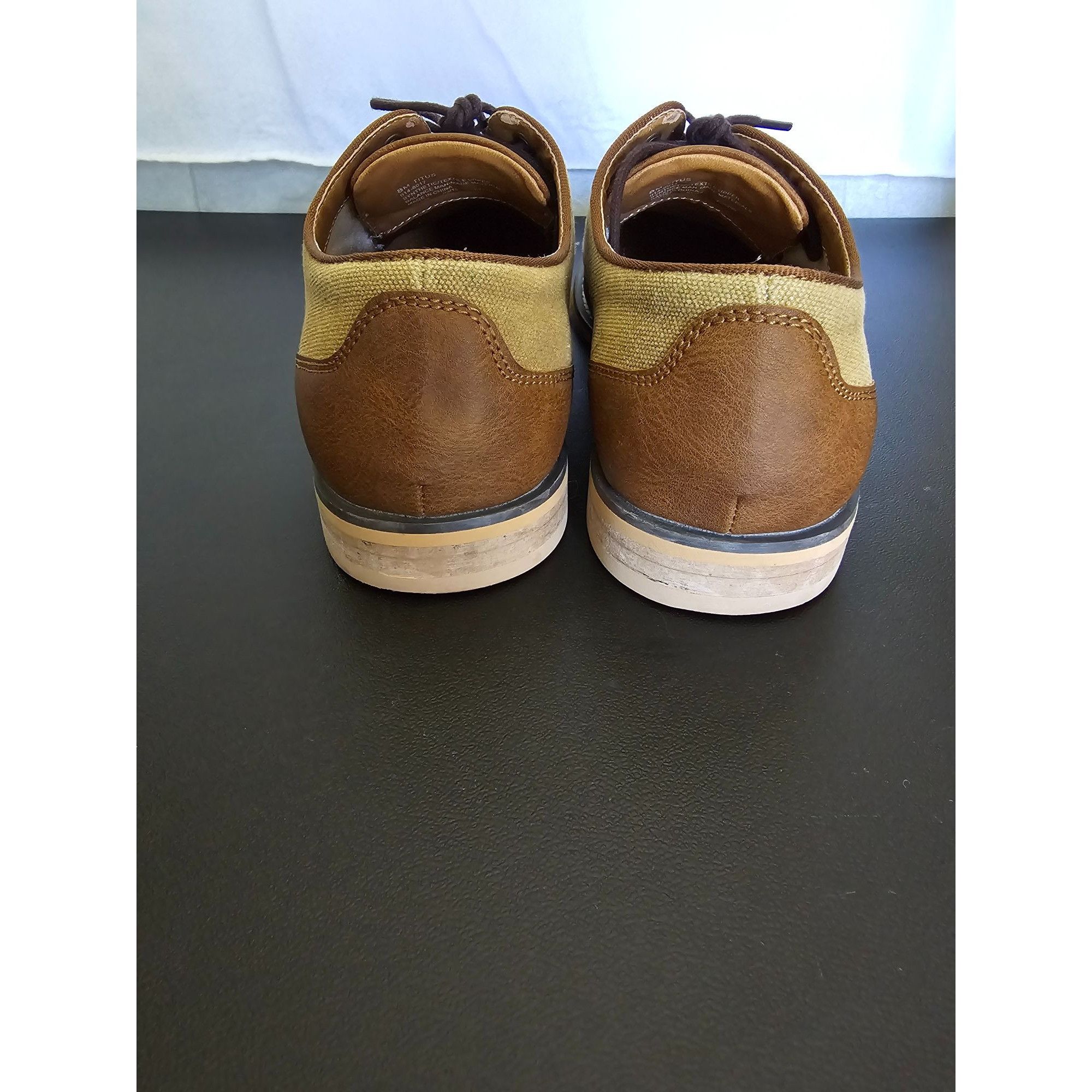 Vintage JF J.Ferrar Mens 8M Titus Brown & Beige Oxford Shoes Classic Size US 8 / EU 41 - 5 Thumbnail