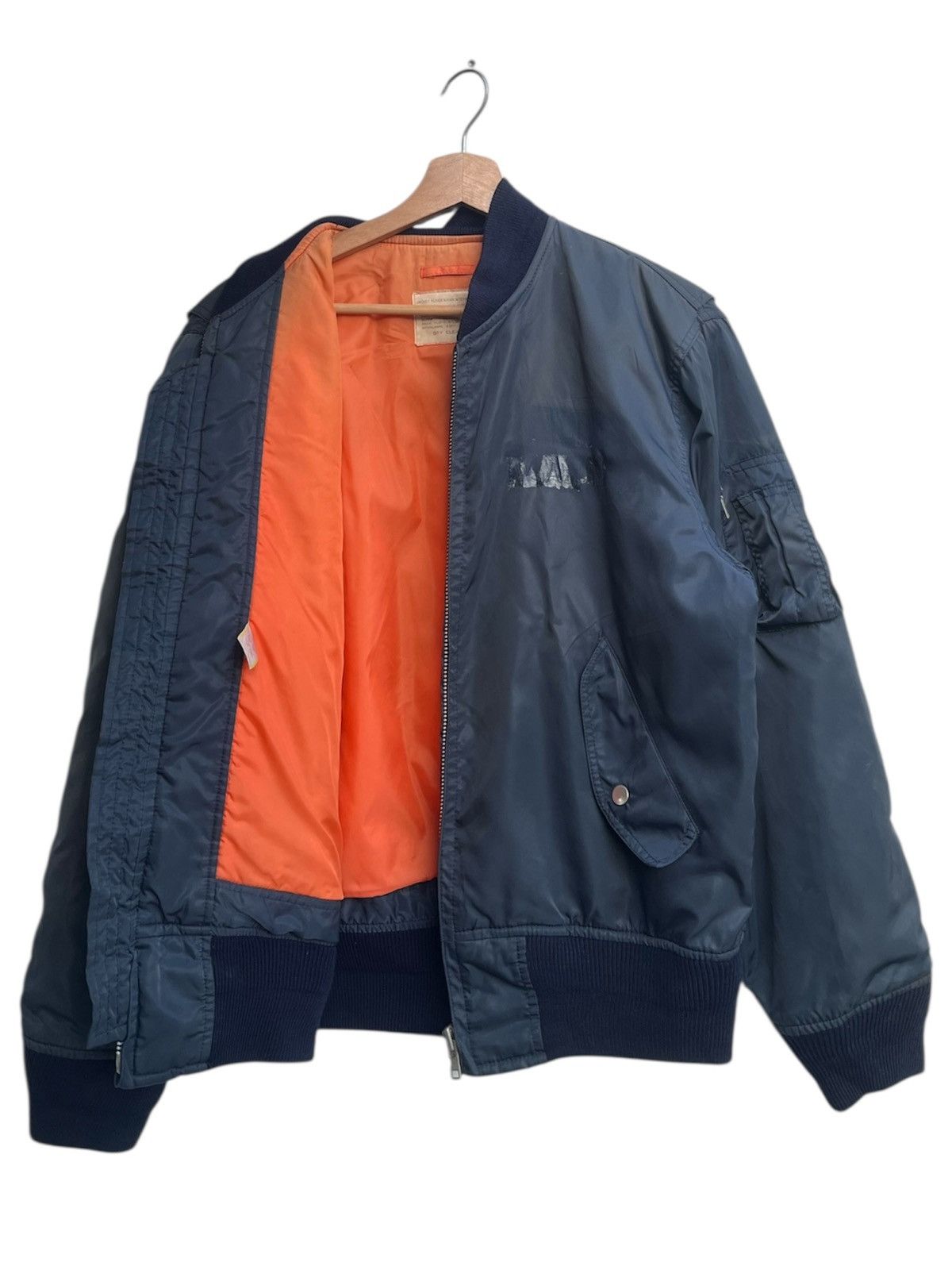 Vintage Alpha TK Gold Inc. USAF MA-1 Flight Jacket Size US L / EU 52-54 / 3 - 3 Thumbnail