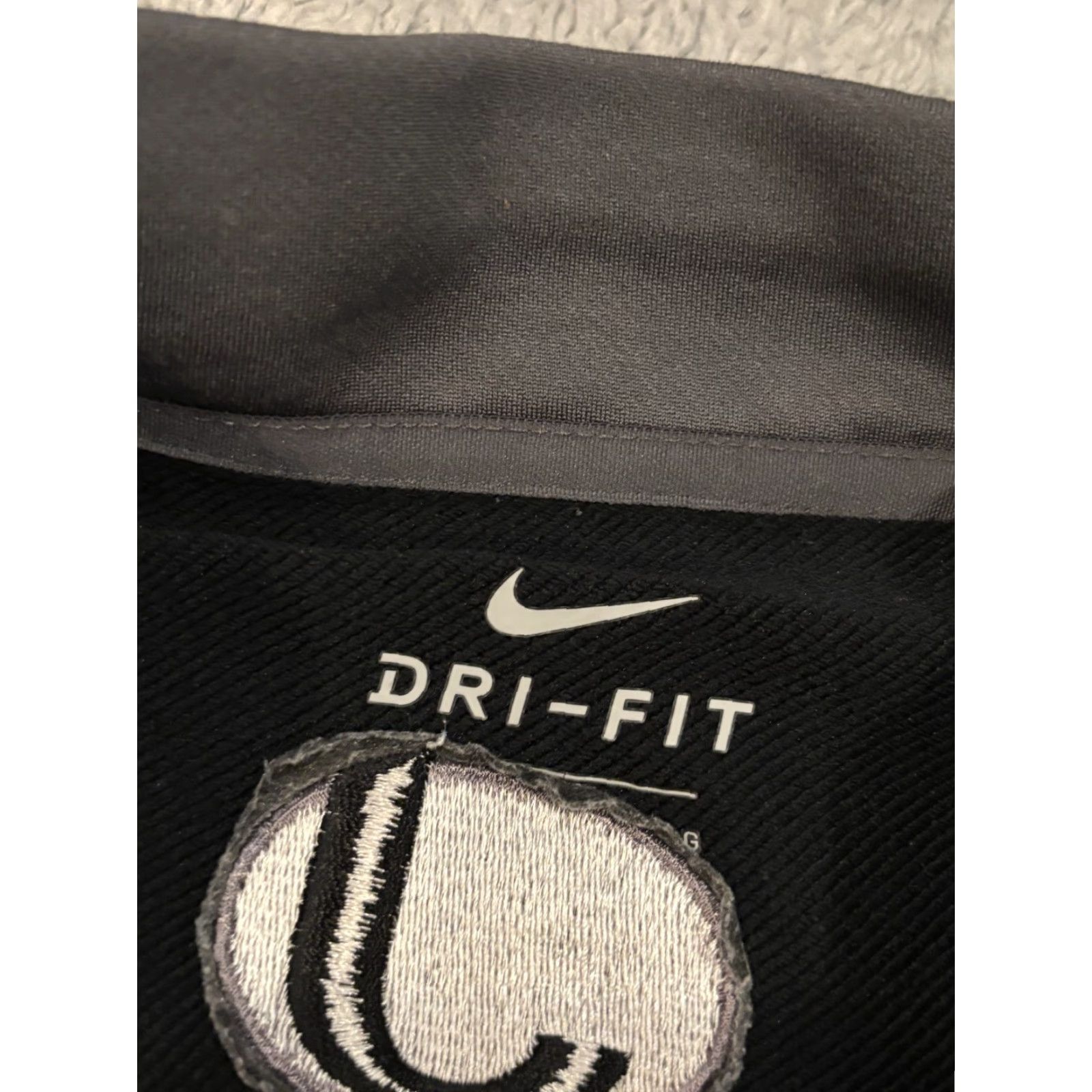 Nike Nike Dri-Fit Pullover 1/4 Zip Top Mens Large Black Long Sleeve Athletic Size US L / EU 52-54 / 3 - 2 Thumbnail