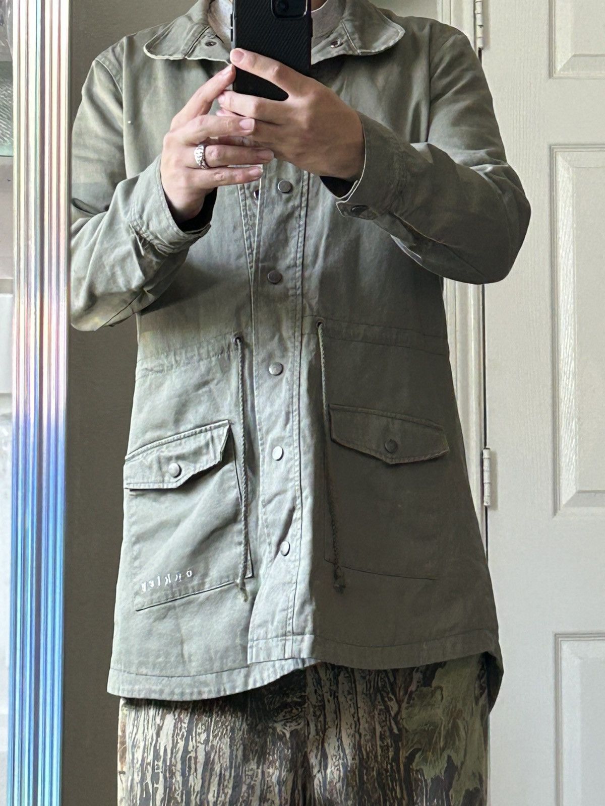 Oakley × Vintage 2000’s Oakley Cotton Grey Parka Jacket M Size US M / EU 48-50 / 2 - 6 Thumbnail