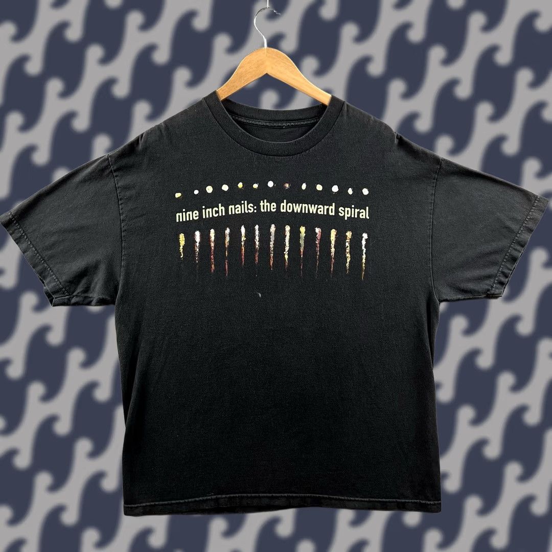 Gildan VINTAGE Nine Inch Nails Downward Spiral Shirt Mens XL Black