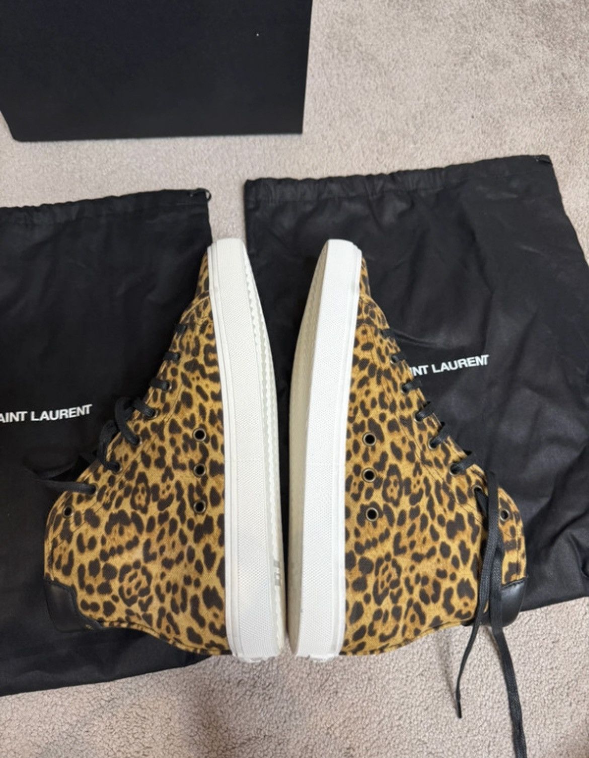 Saint Laurent Paris Saint laurant leopard print sneaker Size US 9.5 / EU 42-43 - 5 Thumbnail