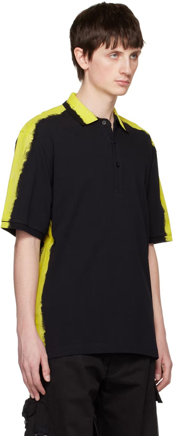 Moschino o1y0225 Logo Polo Shirt in Black/Yellow Size US M / EU 48-50 / 2 - 2 Thumbnail