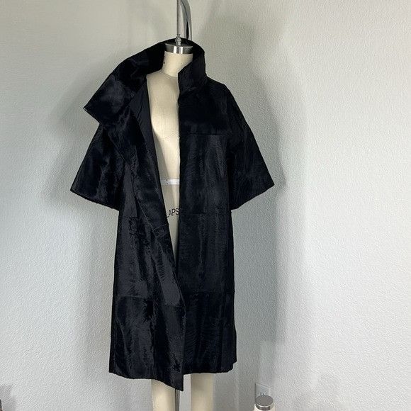 Marni Marni Agnello Lamb Silk Lined Patch Leather Fur Midi Cape Hi Size M / US 6-8 / IT 42-44 - 11 Thumbnail