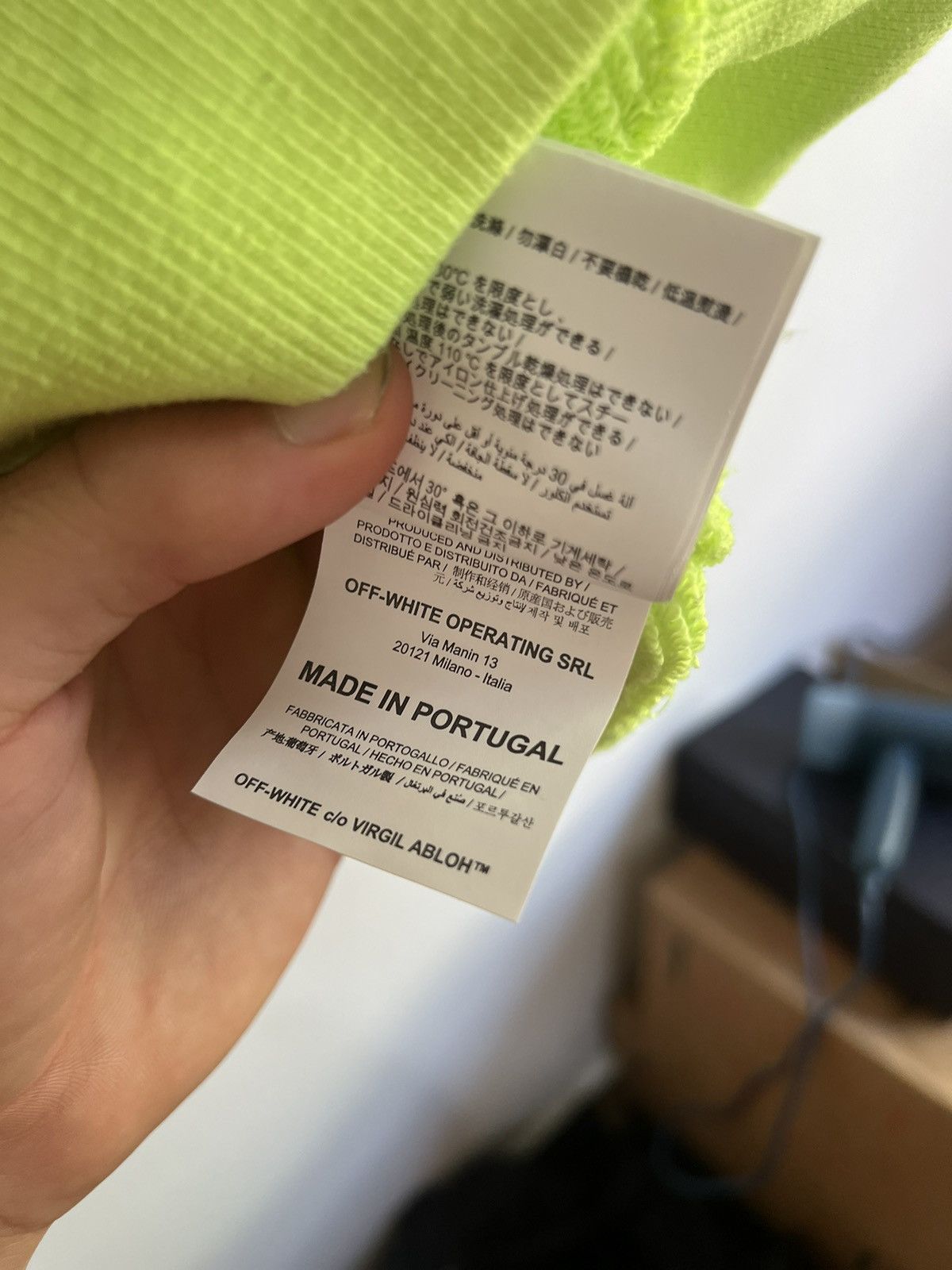 Off-White Off white yellow logo Hoodie Size US M / EU 48-50 / 2 - 11 Thumbnail