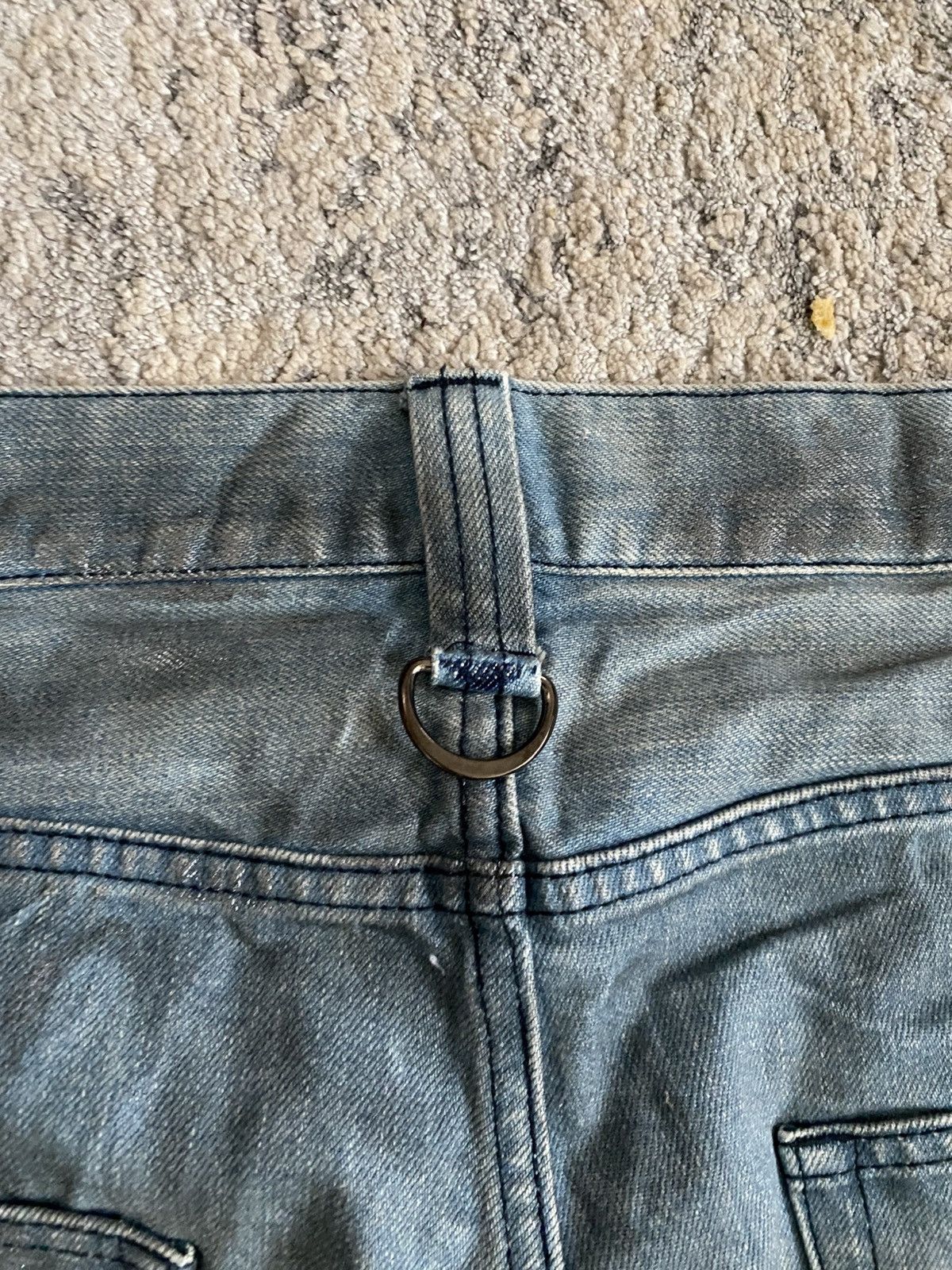 Japanese Brand The Twelve - Metallic Coated Double Pocket Bleu Claire Denim Size US 34 / EU 50 - 9 Thumbnail