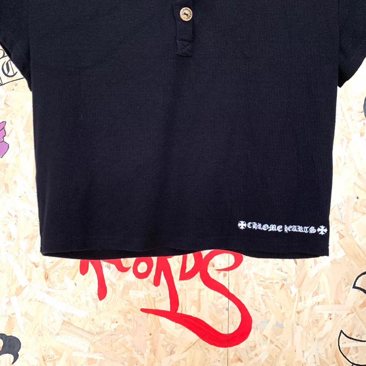 Chrome Hearts Chrome Hearts Black Embroidered Sword Vine Polo Shirt M Size US M / EU 48-50 / 2 - 5 Thumbnail