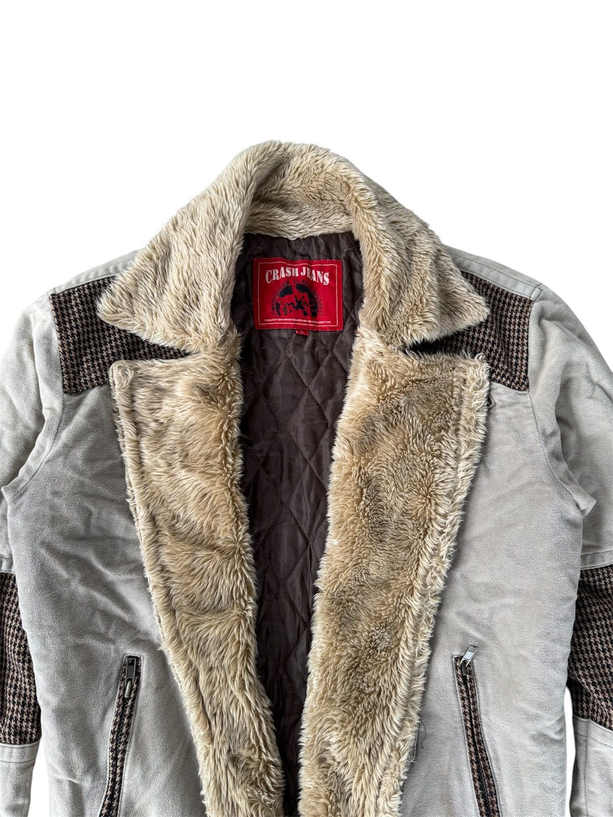 Japanese Brand CRASH JEANS SUEDE SHEEPSKIN JACKET Size US L / EU 52-54 / 3 - 2 Thumbnail