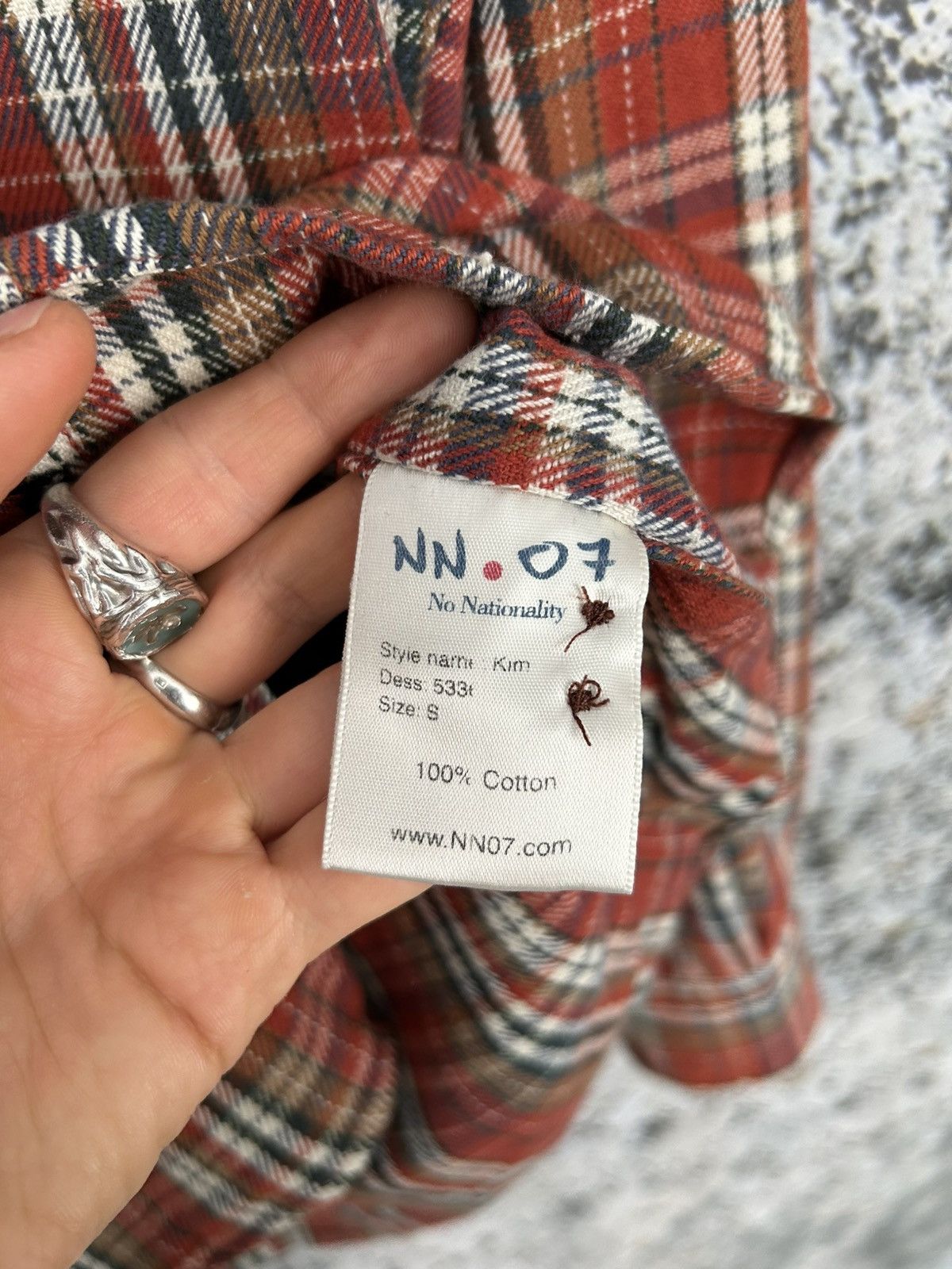 NN07 NN07 Scandi Checkered Grunge Shirt Streetwear Rock Punk Size US S / EU 44-46 / 1 - 6 Thumbnail