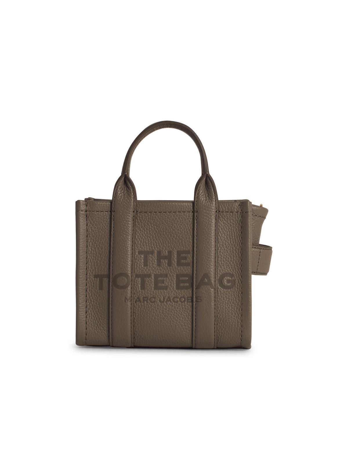 Marc Jacobs (The) 'the Mini Tote' Grey Leather Bag, Women's