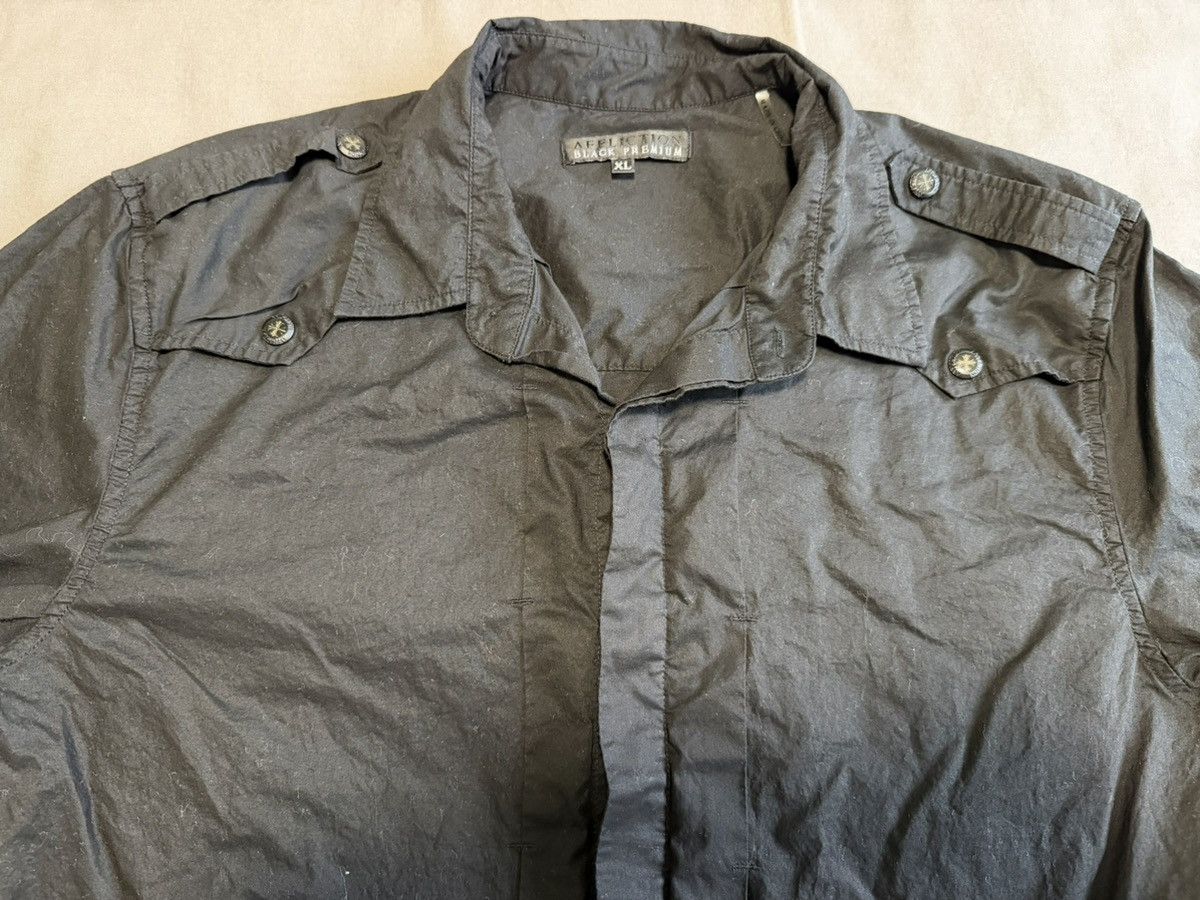 Affliction Affliction Black Premium Button Up Shirt Goth Back Pattern Size US XL / EU 56 / 4 - 6 Thumbnail