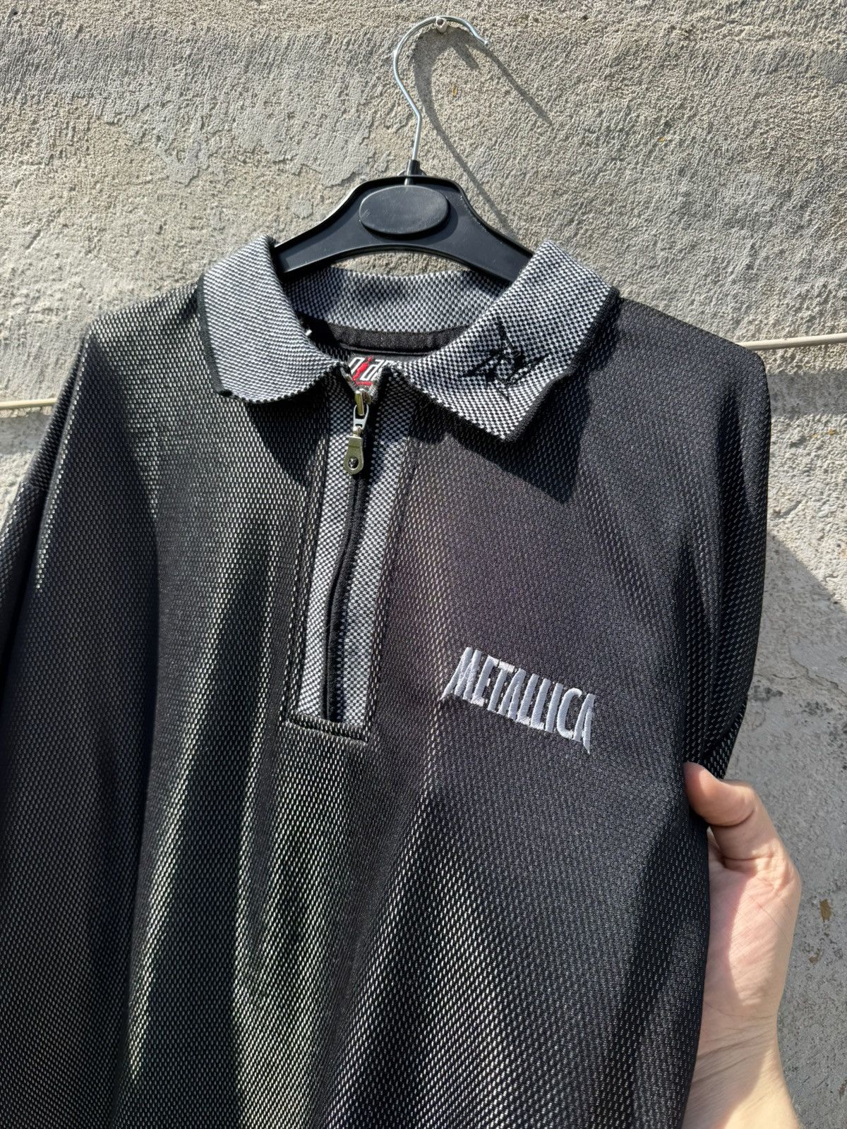 Japanese Brand × Metallica × Vintage Vintage Metallica Silver Mesh Jersey Giant 90s XL Metal Band Size US XL / EU 56 / 4 - 6 Thumbnail