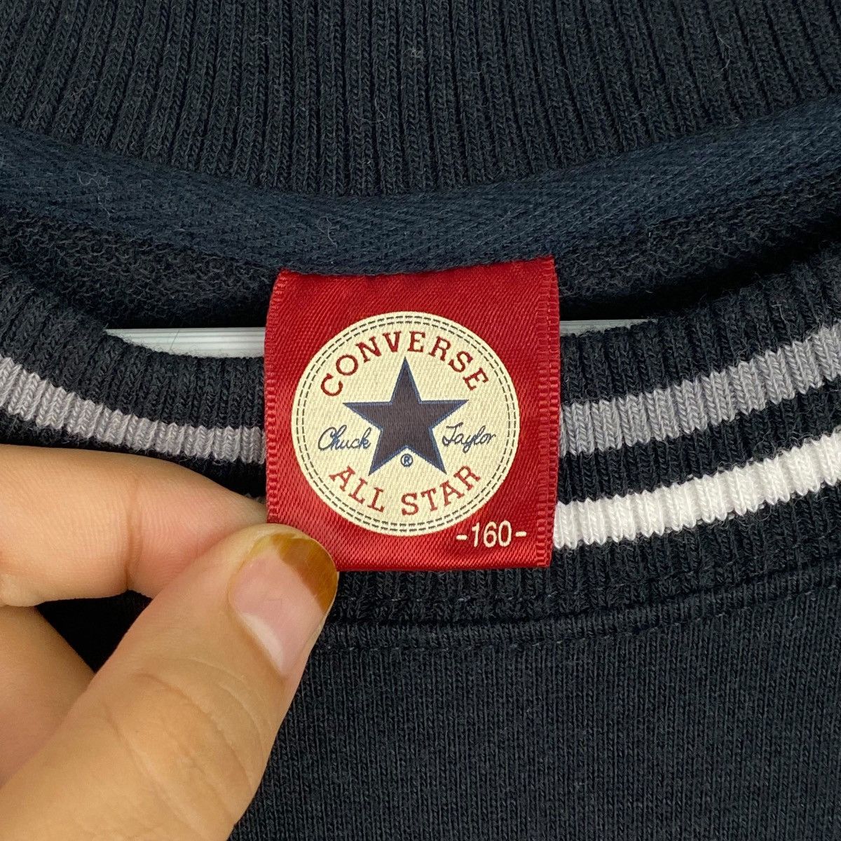 Converse × Vintage Vintage Converse Embroidered Crewneck Sweatshirt Black Size US S / EU 44-46 / 1 - 6 Thumbnail