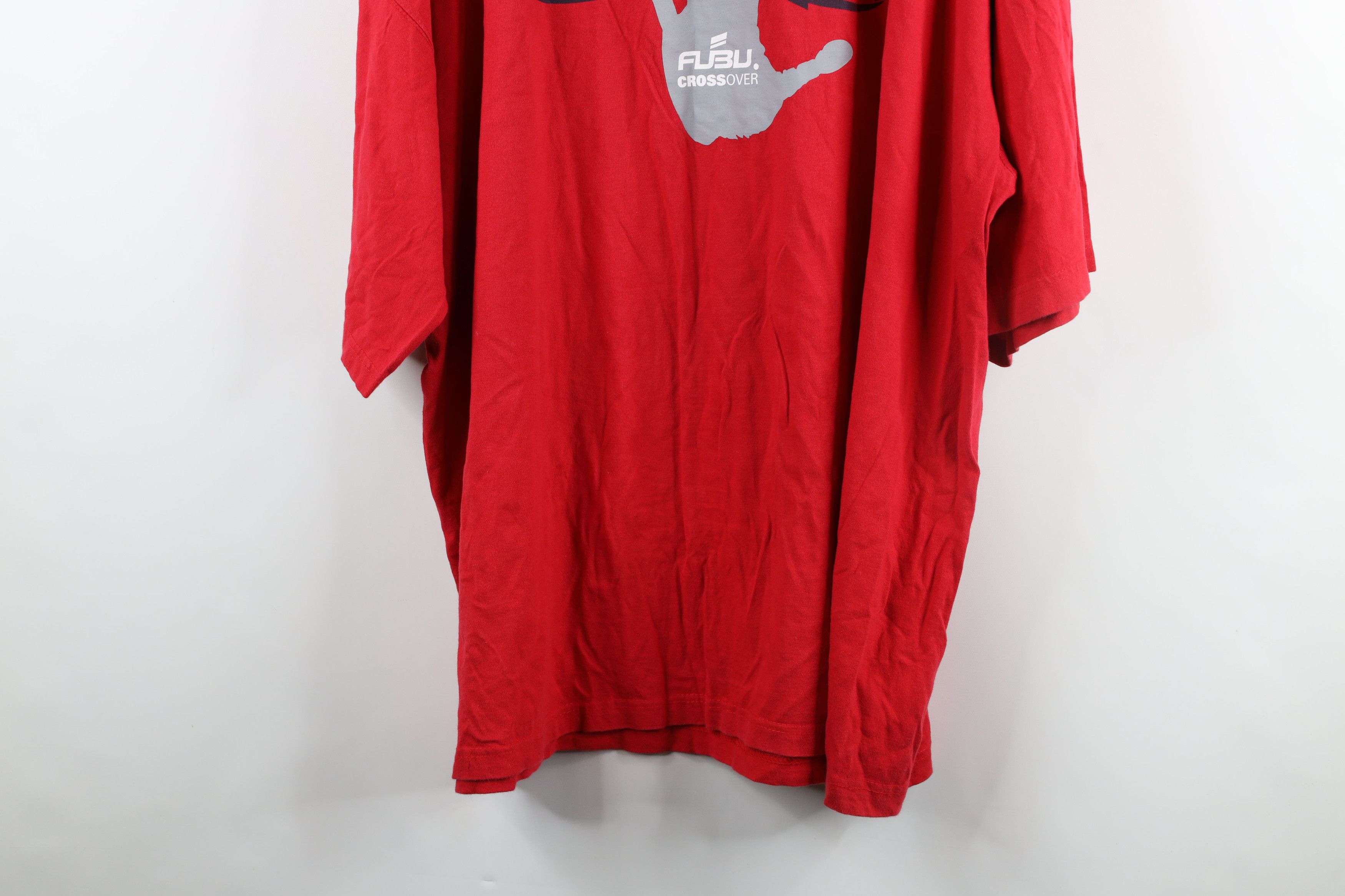 Fubu × Vintage Vintage 90s Y2K FUBU Basketball Over Short Sleeve T-Shirt Size US XXL / EU 58 / 5 - 15 Thumbnail