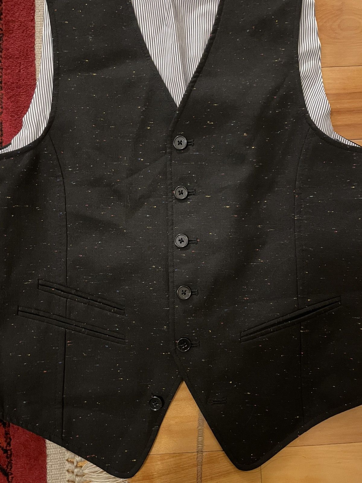 John Varvatos John Varvatos Star USA Pinstripe Dress Vest Size US S / EU 44-46 / 1 - 2 Thumbnail