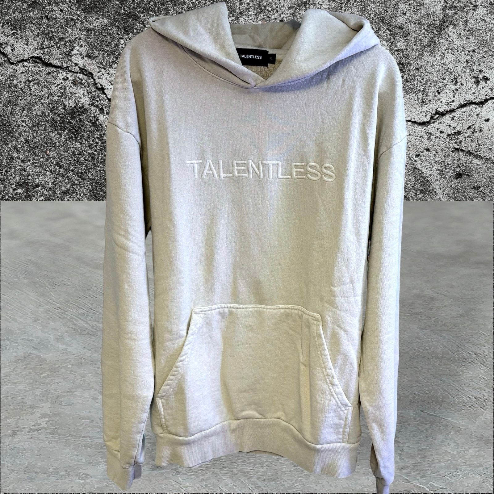 Talentless •NEW• TALENTLESS Embroidered Logo Hoodie in Bone • size 2XL Size US XXL / EU 58 / 5 - 1 Thumbnail
