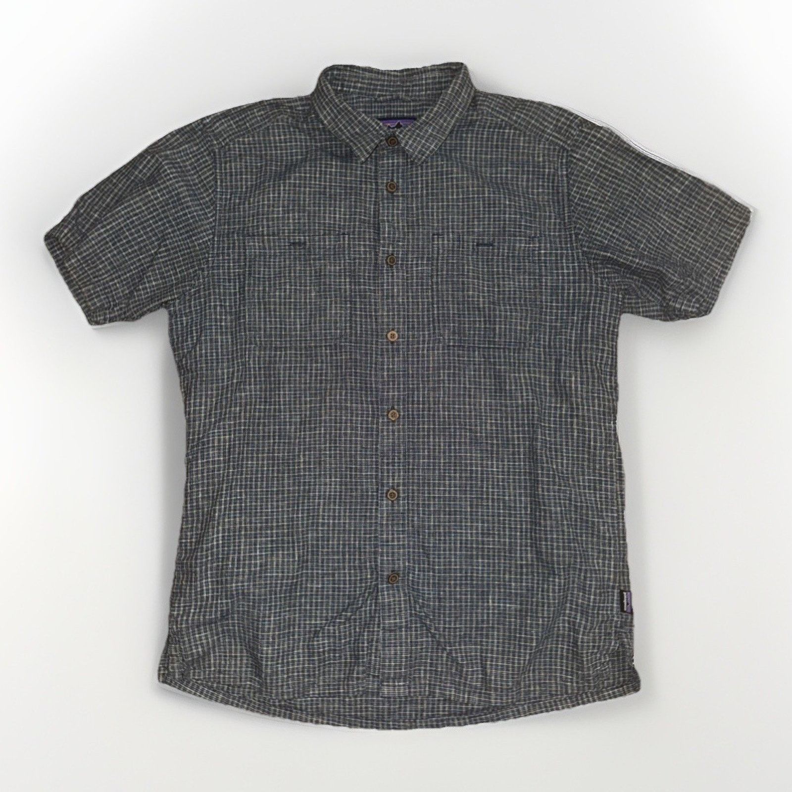 Patagonia Short Sleeve Plaid Button-Up Shirt Men’s M 20x26