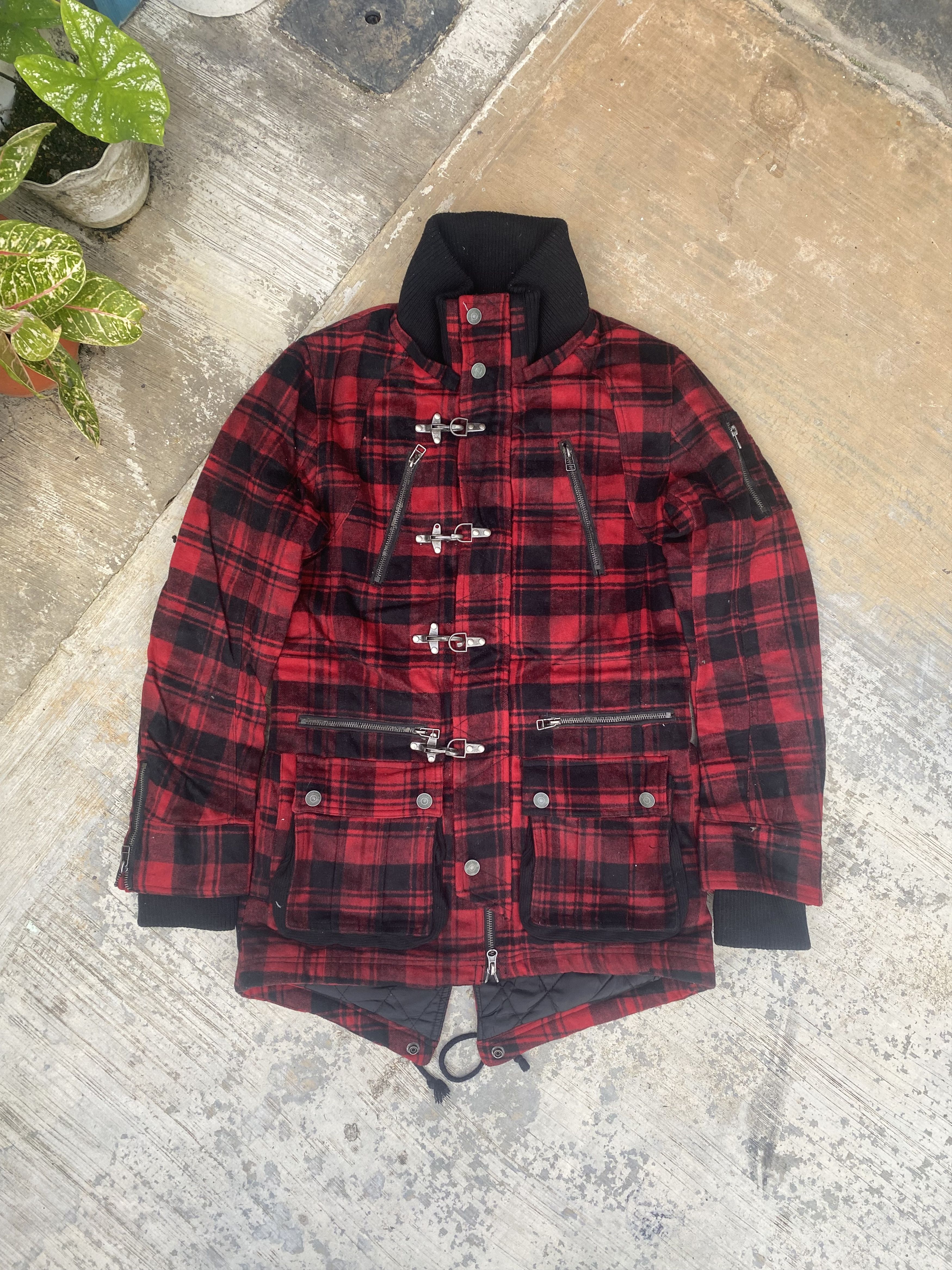 In The Attic In the attic checkered punk style duffle jacket Size M / US 6-8 / IT 42-44 - 1 Thumbnail