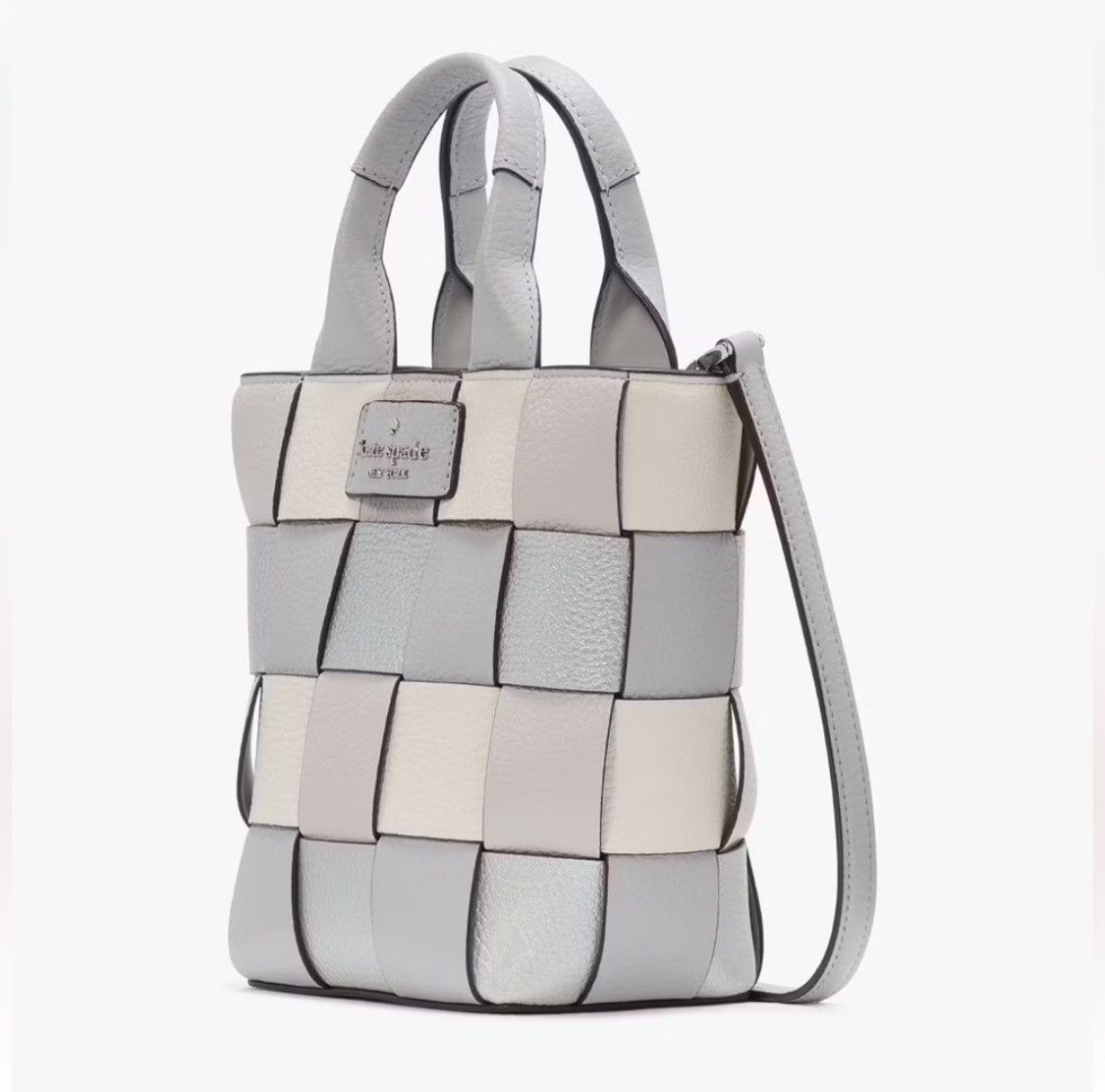 Kate Spade NWT KATE SPADE NY Basket Metallic Mini Leather Tote Size ONE SIZE - 2 Thumbnail
