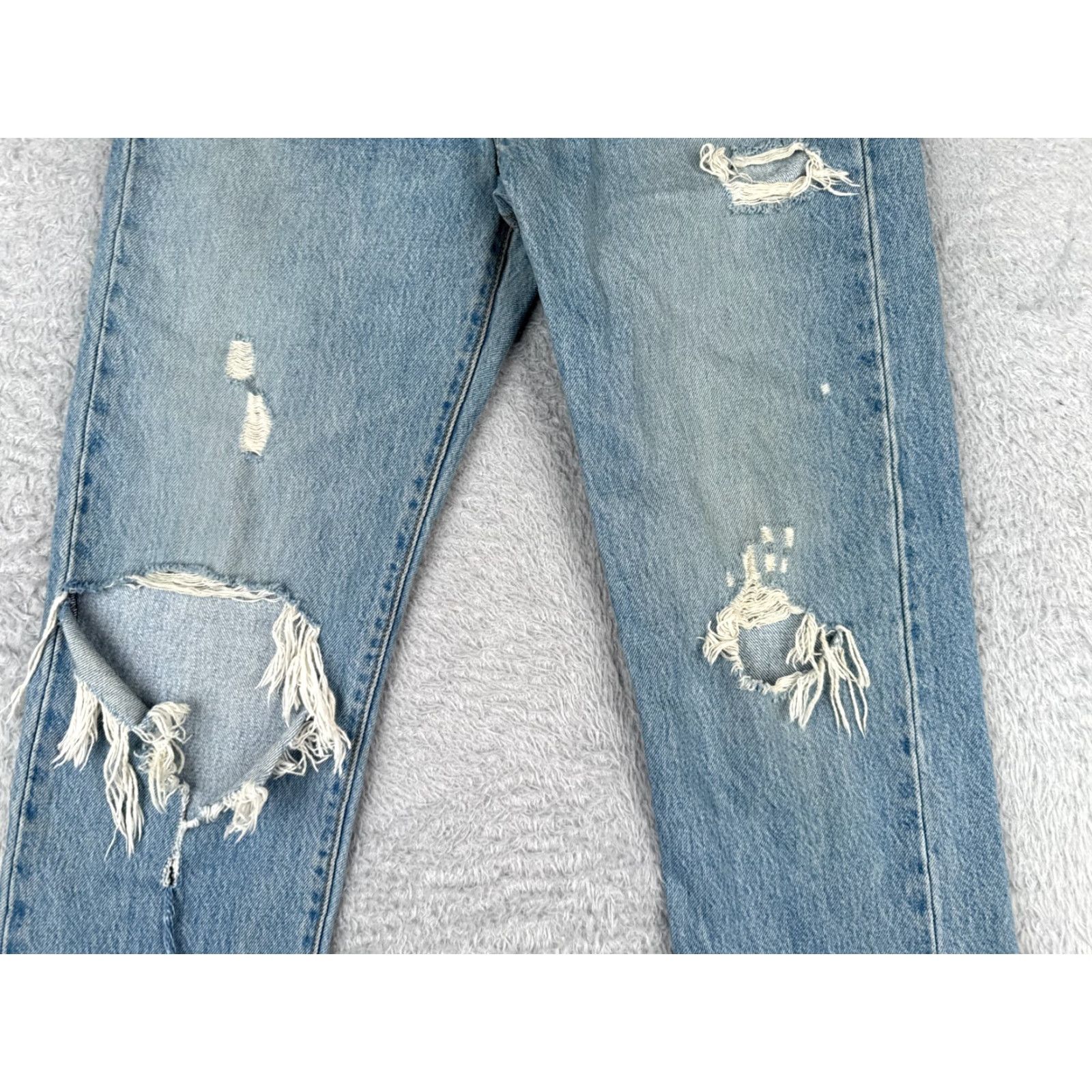 Levi's Levis Premium Jeans Women 26 Blue Denim Wedgie Distressed Stained 26x26 Jeans Size 26" / US 2 / IT 38 - 3 Thumbnail