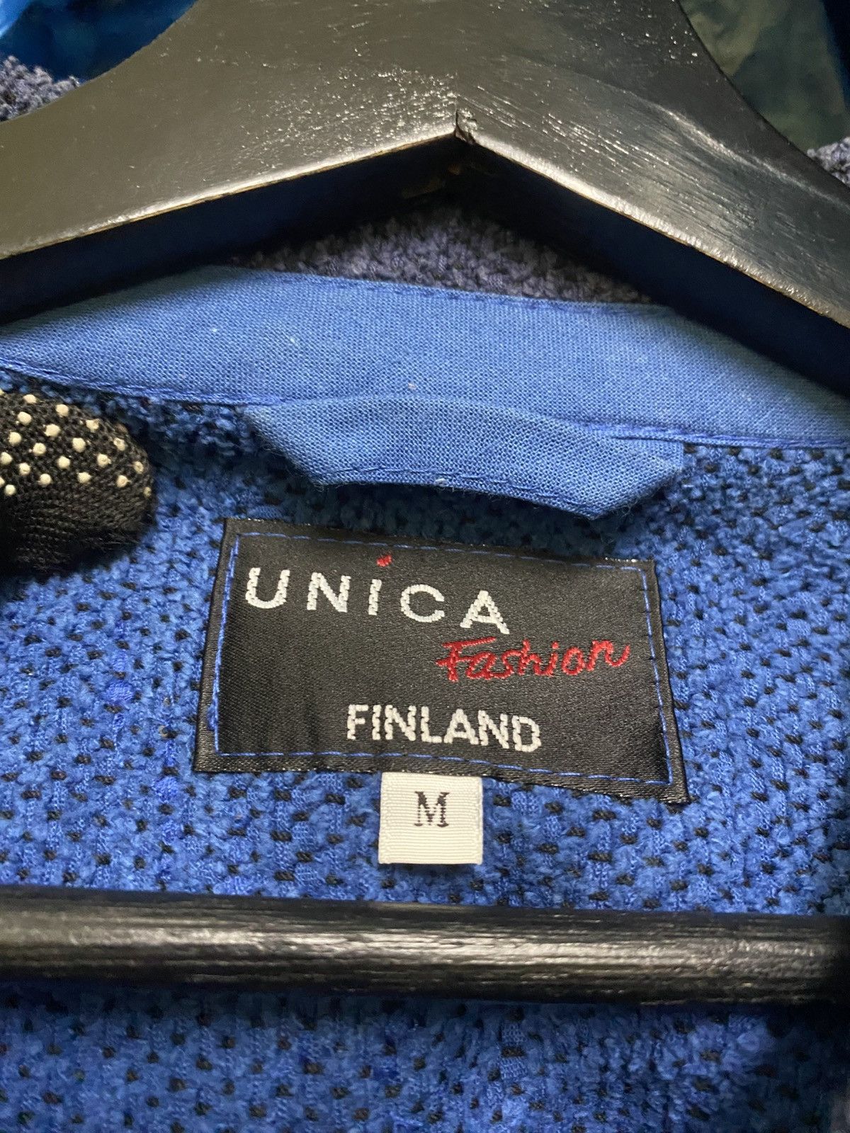 Indigo VINTAGE UNICA FASHION MADE IN FINLAND BLUE INDIGO JACKET Size US M / EU 48-50 / 2 - 6 Thumbnail