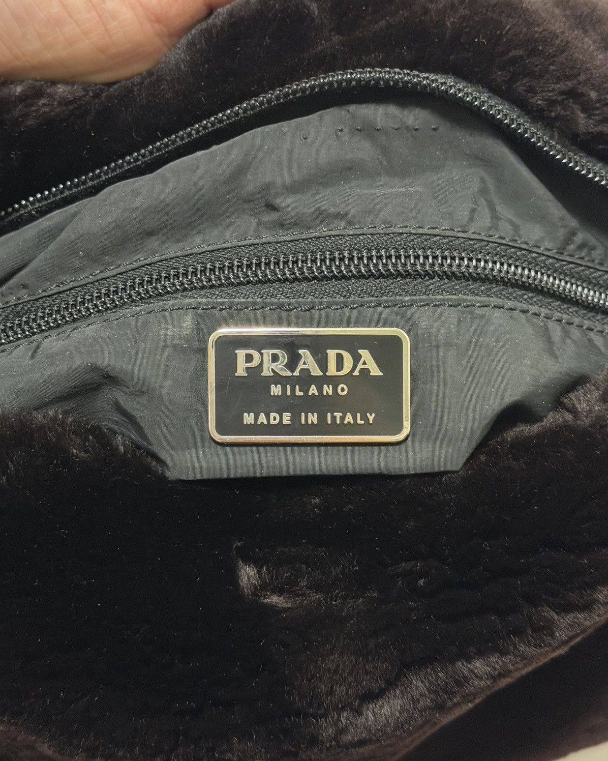 Prada PRADA Fall Winter 1999 Fur & Mesh Shoulder Bag Size ONE SIZE - 7 Thumbnail