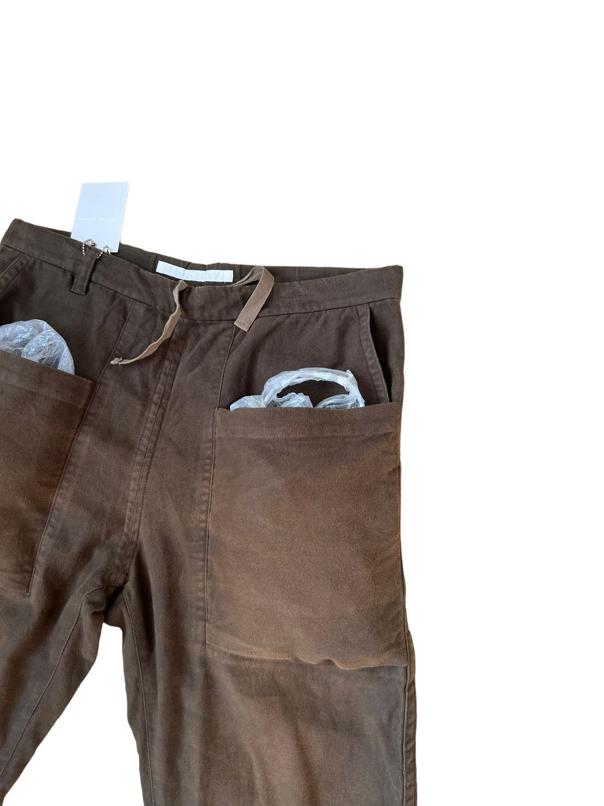 White Mountaineering NWT “Used Look“ Sun Fade Suede Cotton Crop Pant Huge Pocket Size US 30 / EU 46 - 9 Thumbnail