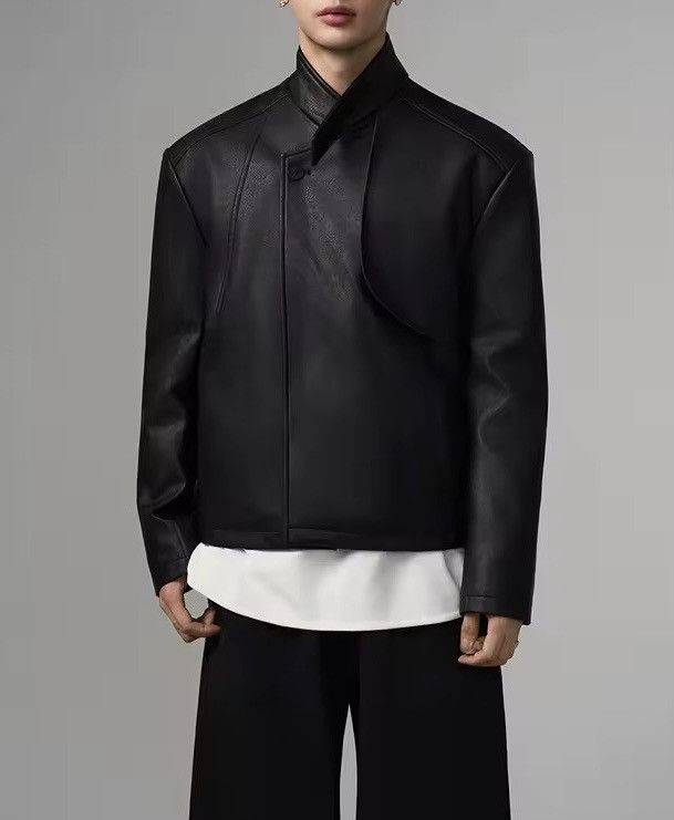 Leather Designer PU Leather Casual Streetwear Jacket Size US L / EU 52-54 / 3 - 4 Thumbnail