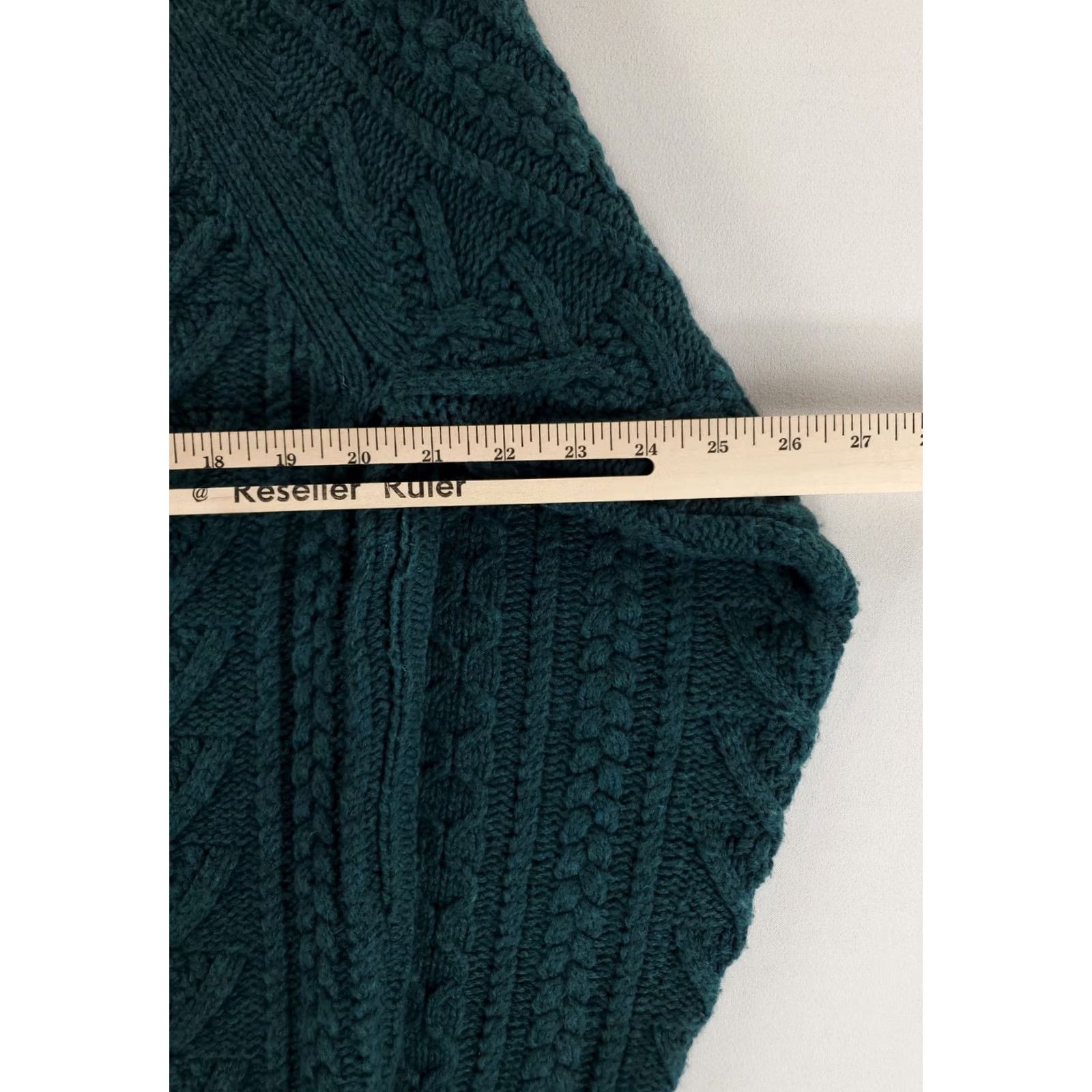 J.Crew VINTAGE J.CREW Sweater Cable Knit Wool Blend Green Blue Mens M Pullover Men Green Wool Blend Cable Knit Sweater M Size US M / EU 48-50 / 2 - 4 Thumbnail