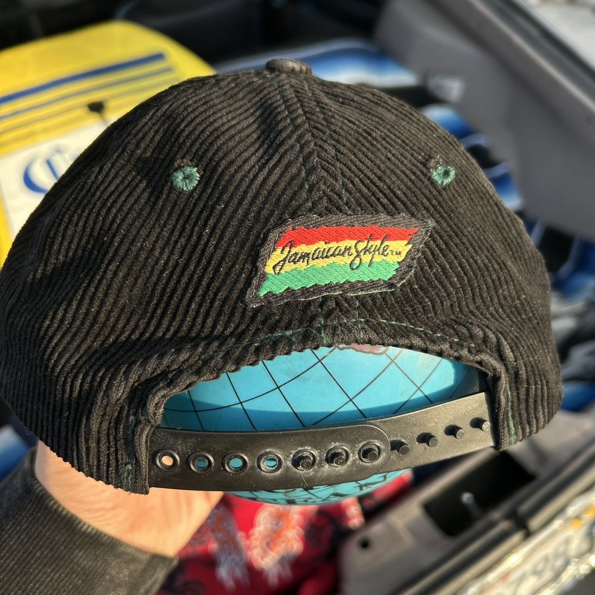 Other Jamaican style Black corduroy snapback hat Size ONE SIZE - 2 Thumbnail