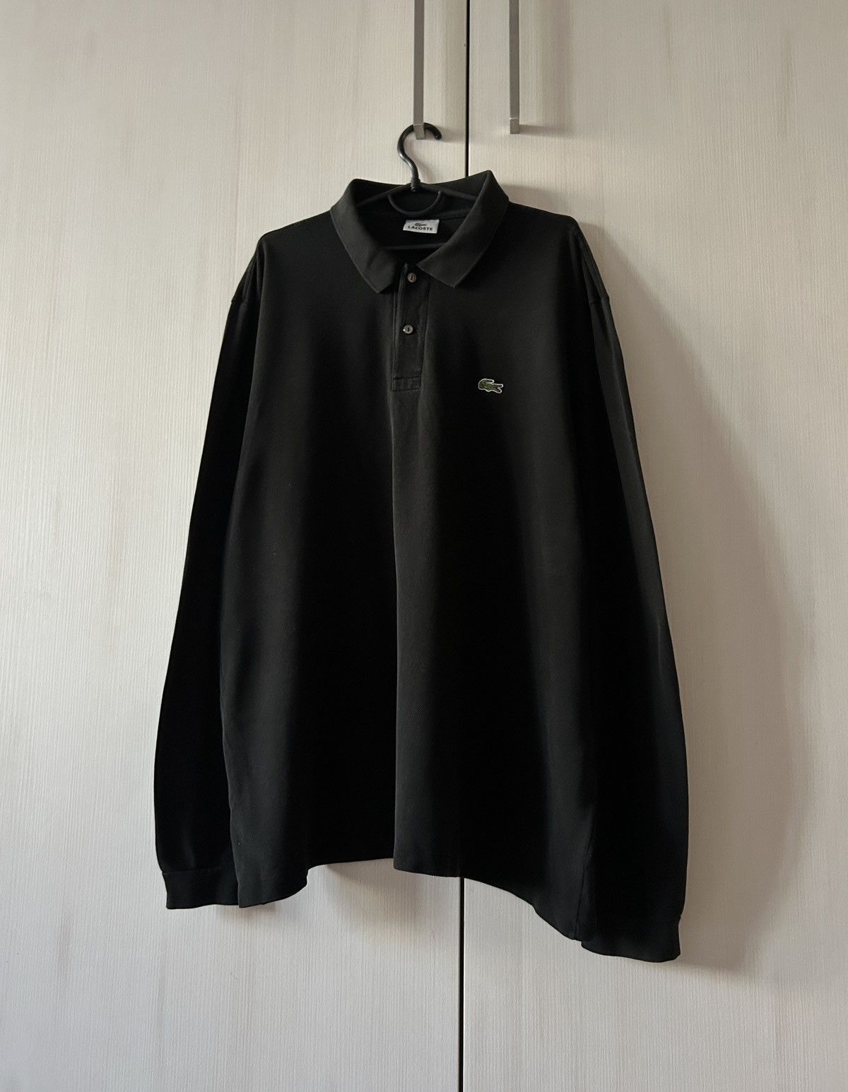 Lacoste × Vintage Vintage Lacoste black long-sleeved mens size Xl Size US L / EU 52-54 / 3 - 1 Thumbnail